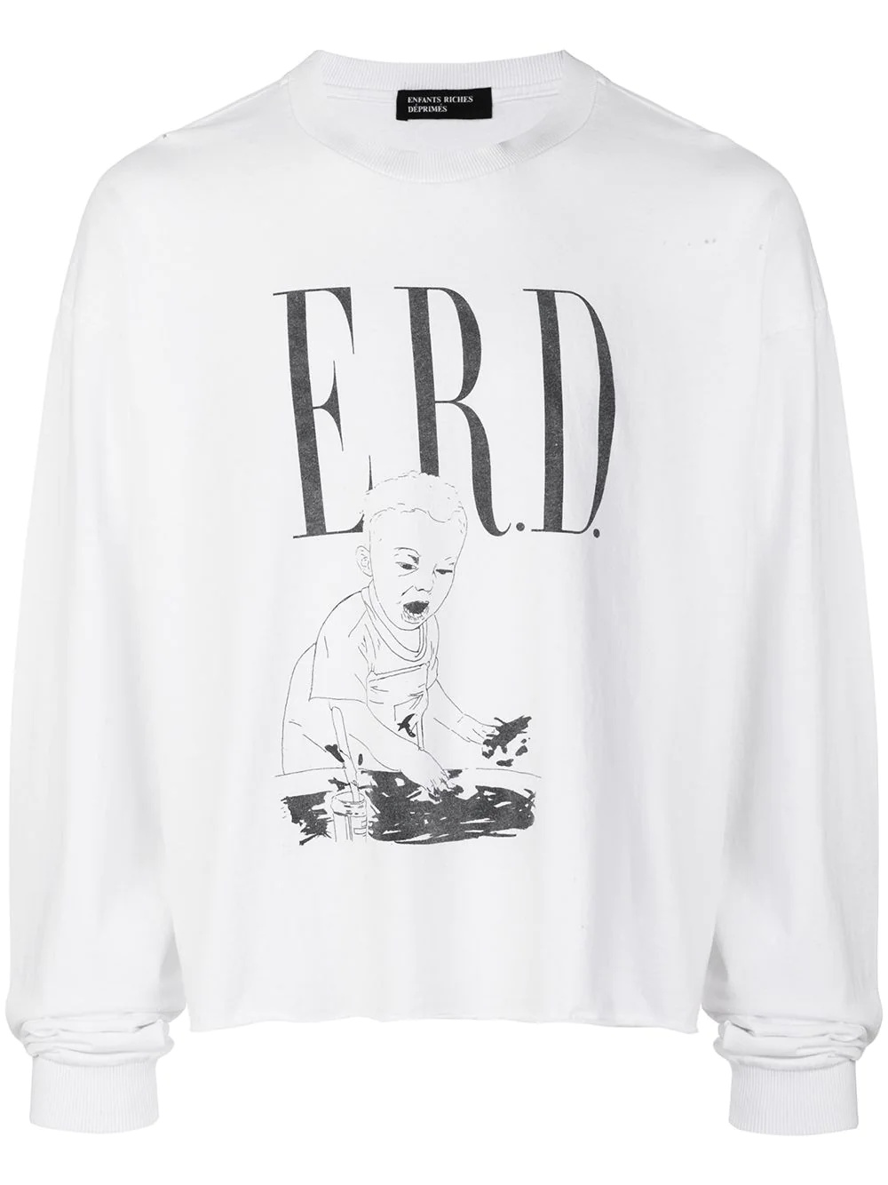 logo print sweatshirt - 1