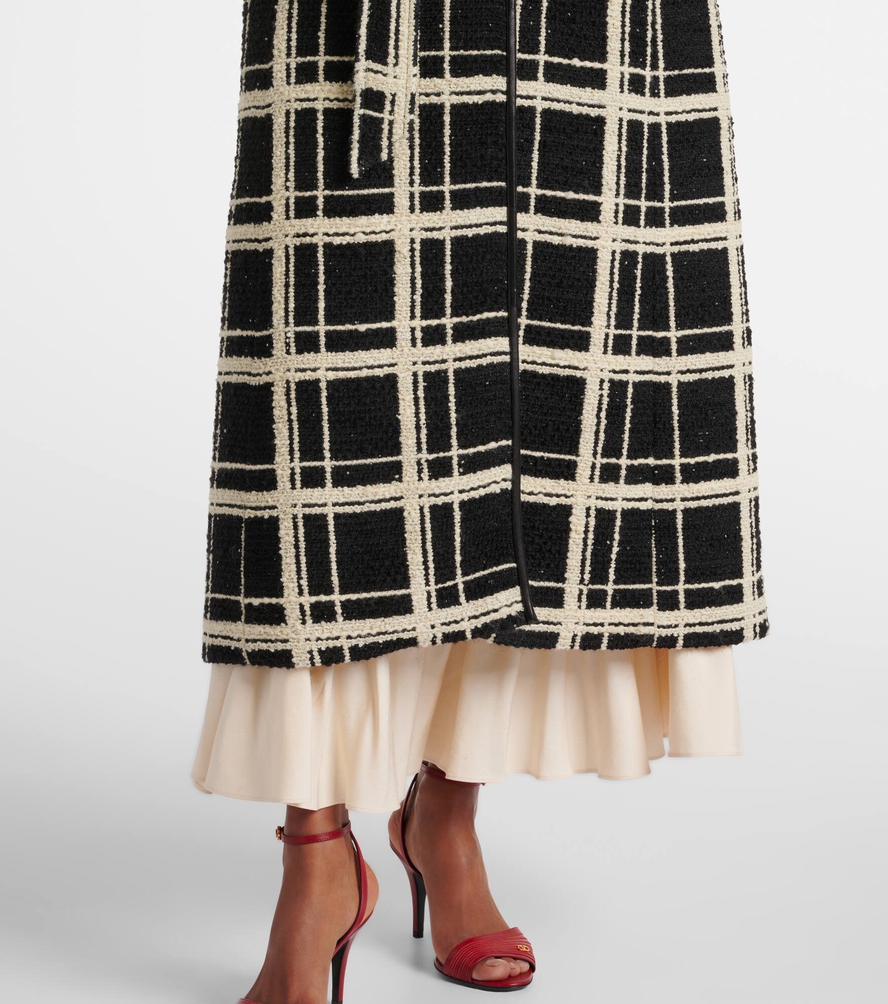 Mossi wool-blend tweed coat - 6