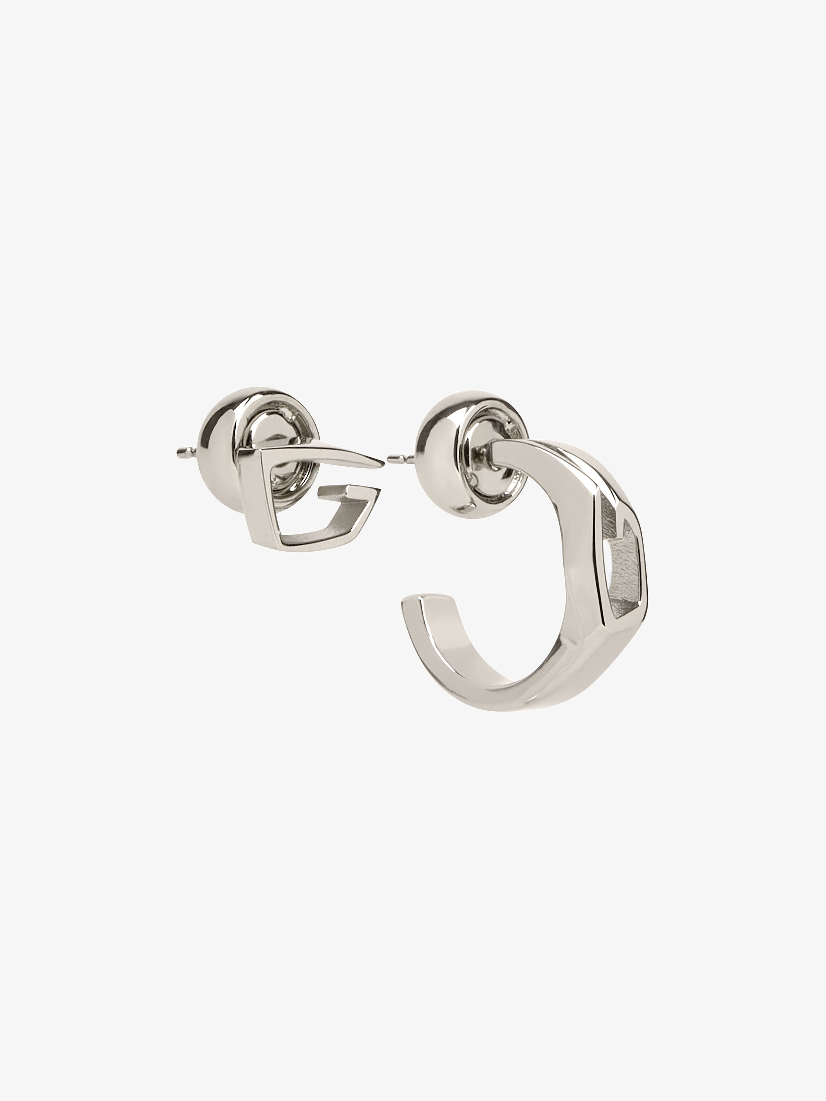 GIV CUT ASYMMETRICAL EARRINGS IN METAL - 2
