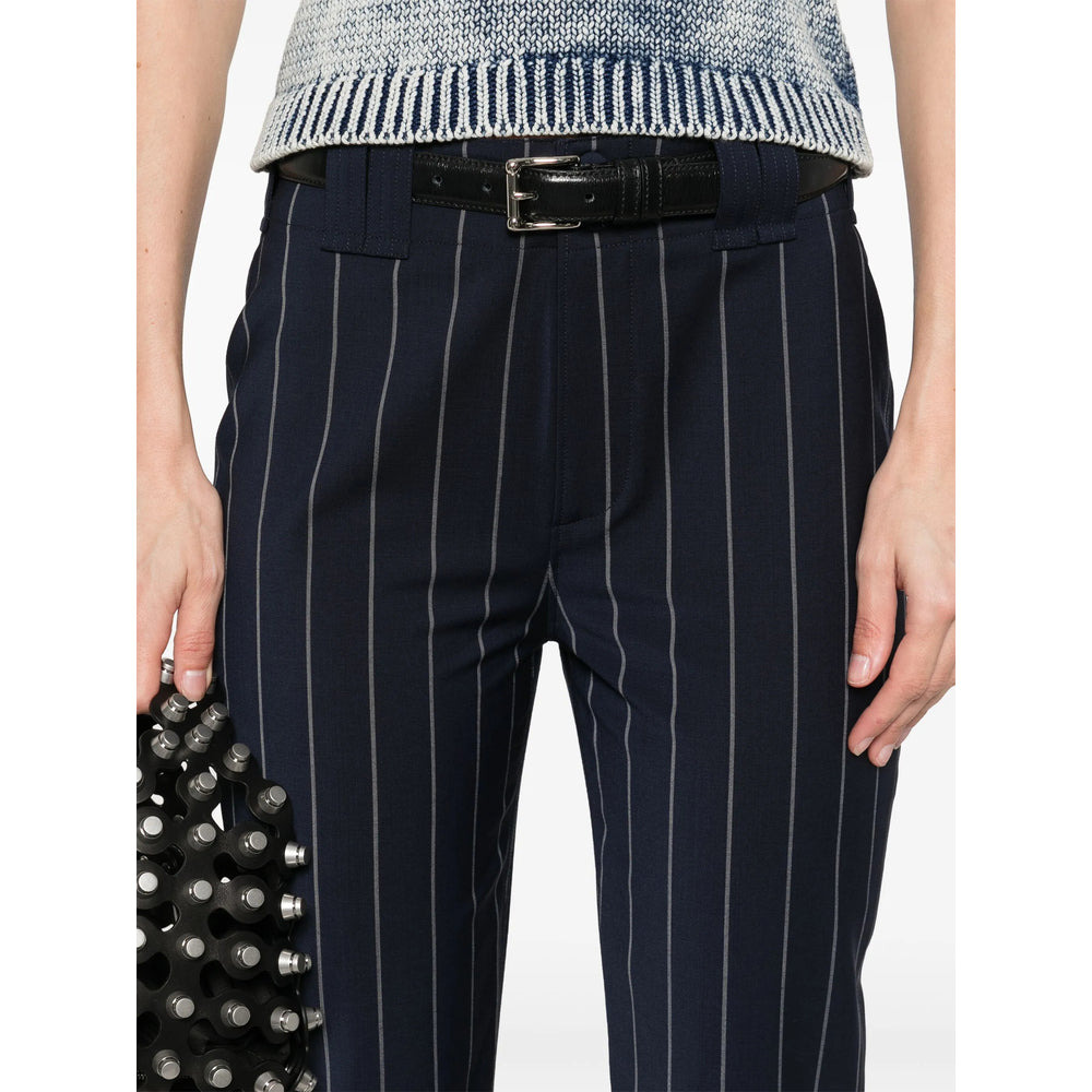 Alexander Wang Blue Trousers - Cropped Trousers Women - 5