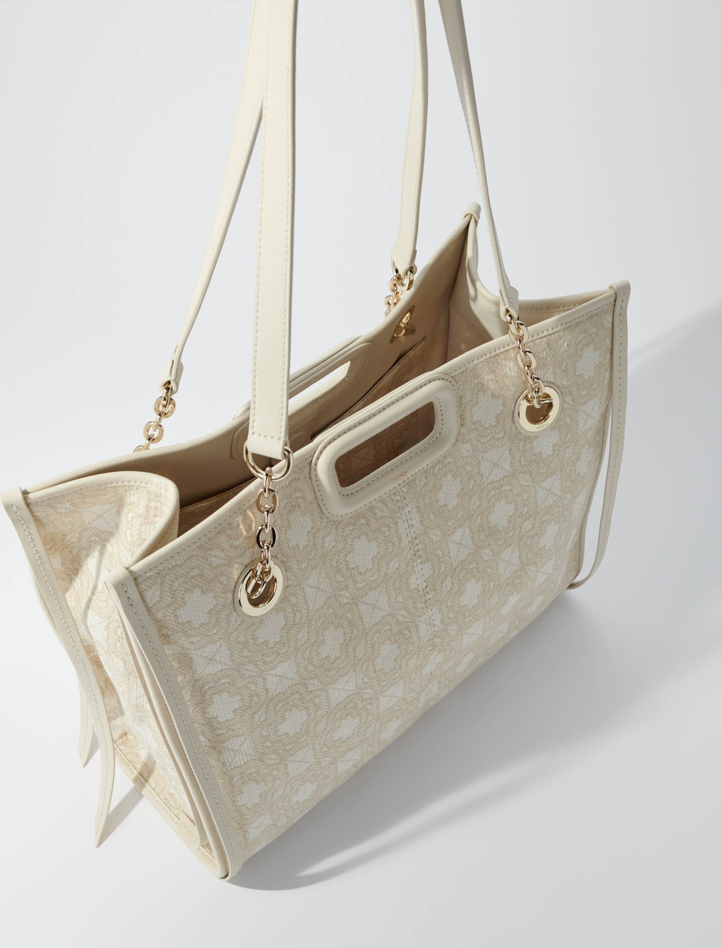 Clover print canvas shopping bag - 2