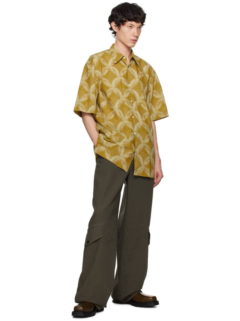 Dries Van Noten Khaki Leather Derbys outlook