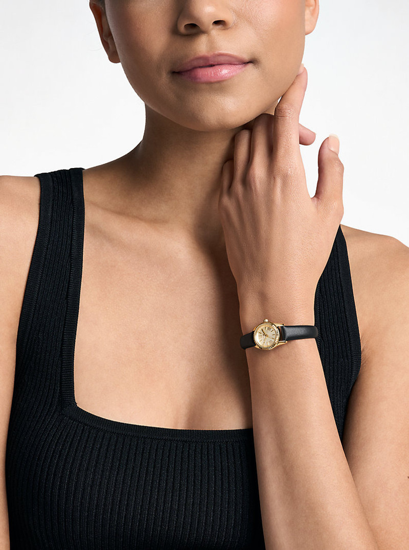 Micro Lexington Leather Watch 4