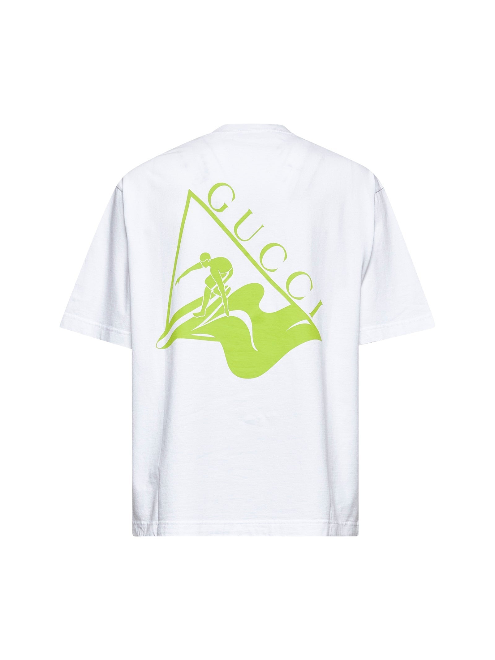 Gucci Men White Printed Cotton Jersey T-Shirt - 2