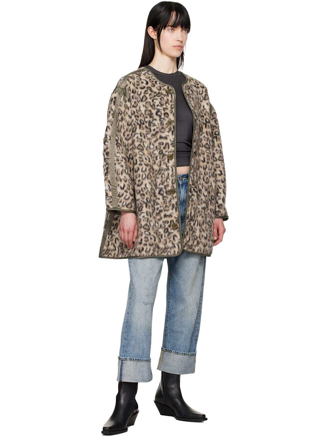 Beige Taped Liner Coat - 4