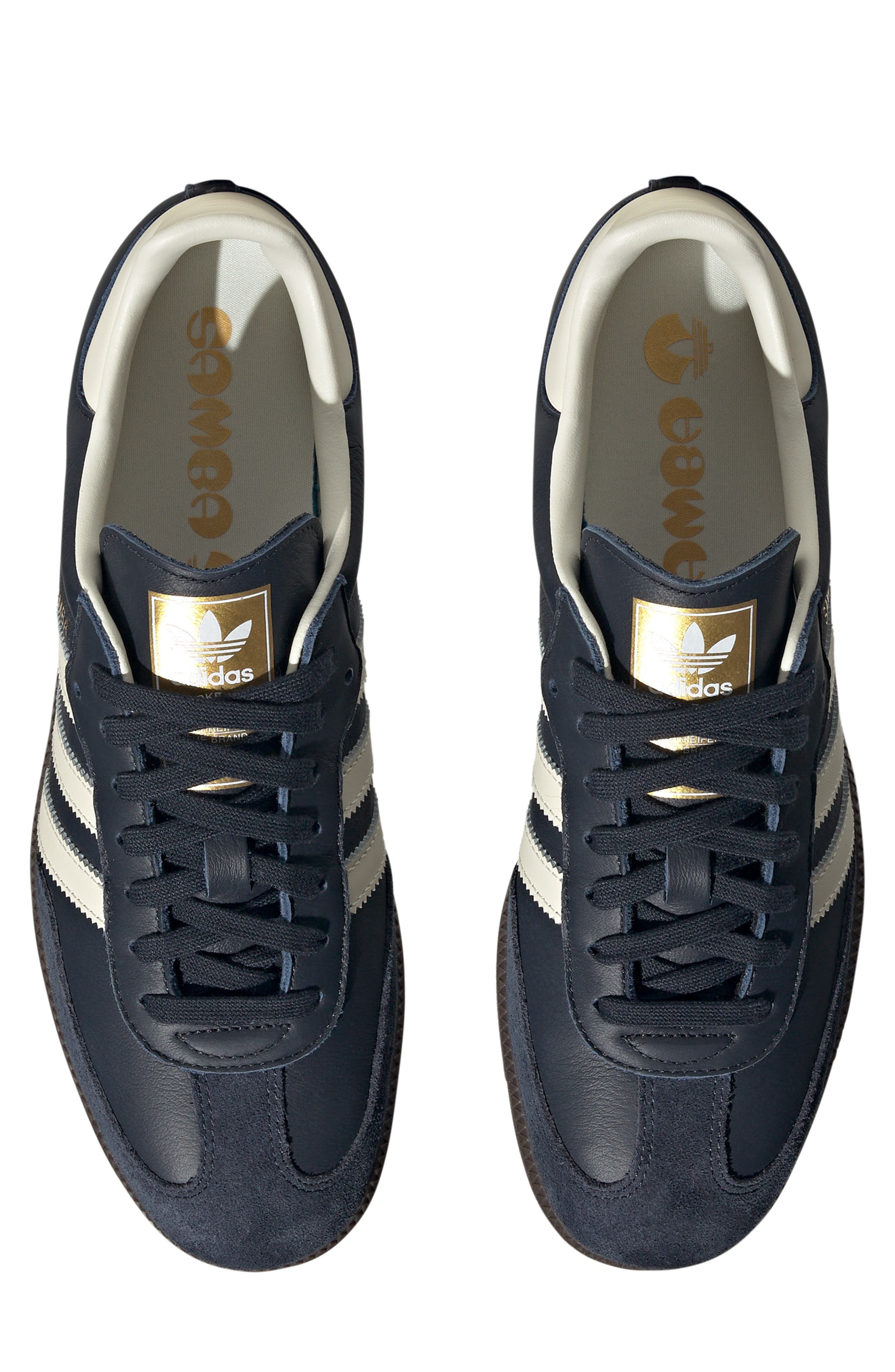 adidas Samba OG Sneaker in Navy/Cream White/Gum5 at Nordstrom - 5