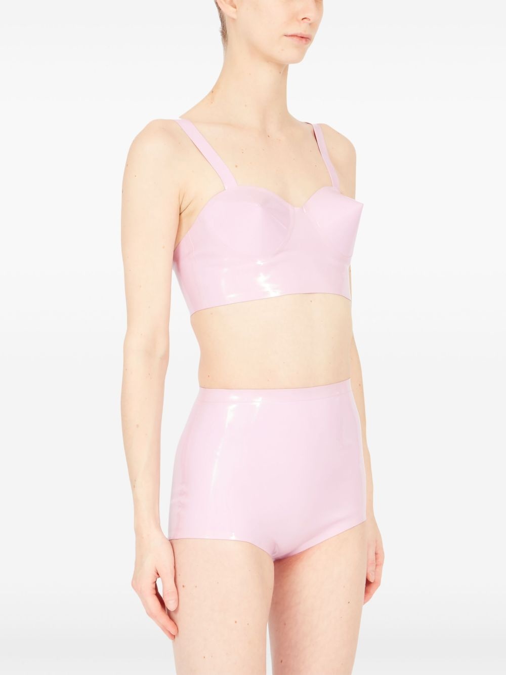latex balconette bra - 4