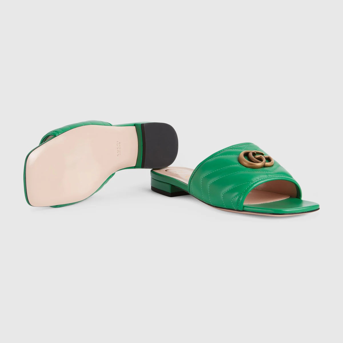Women's slide sandal with Double G - 5