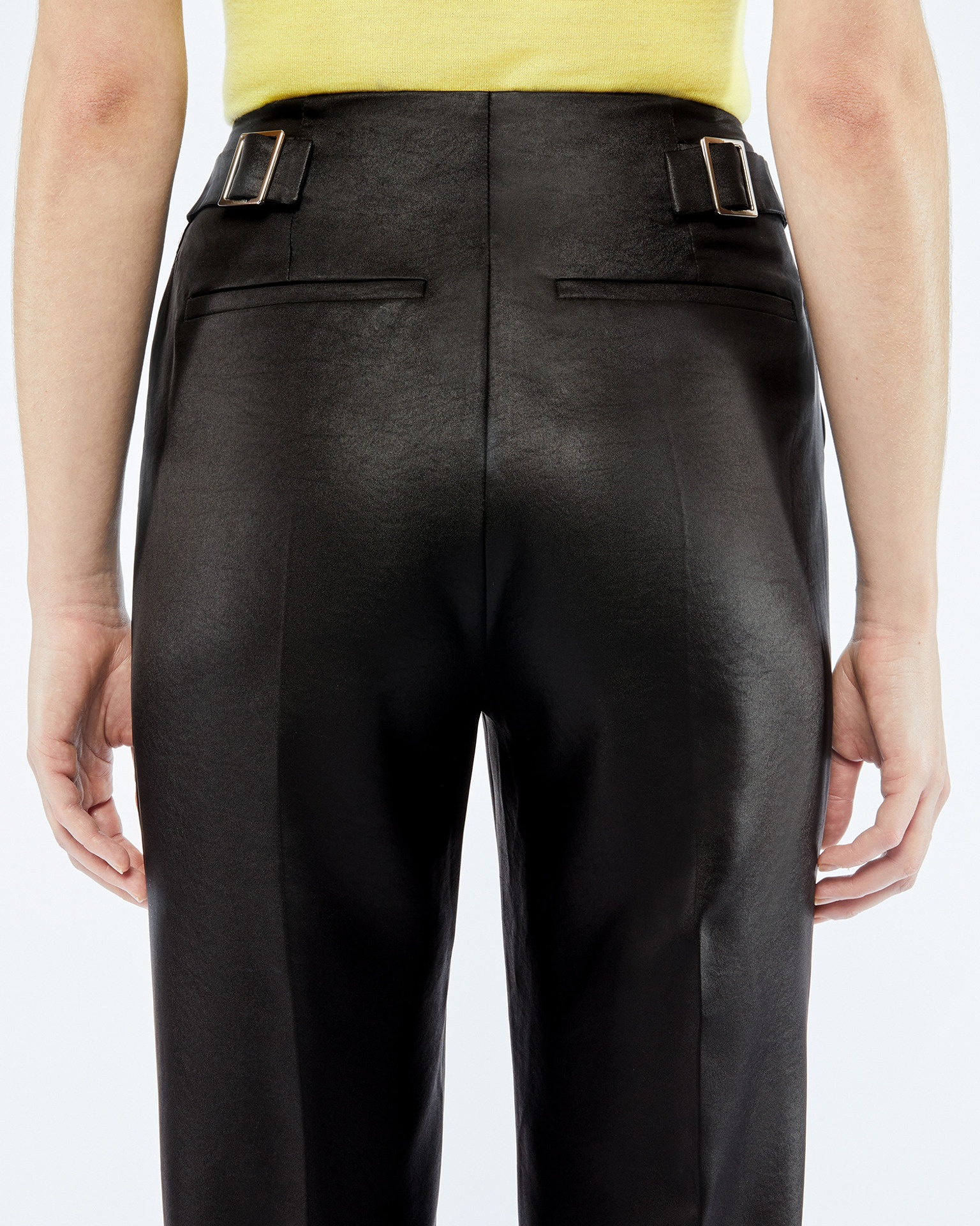 MAURIE - Tailored satin pants - Black - 2