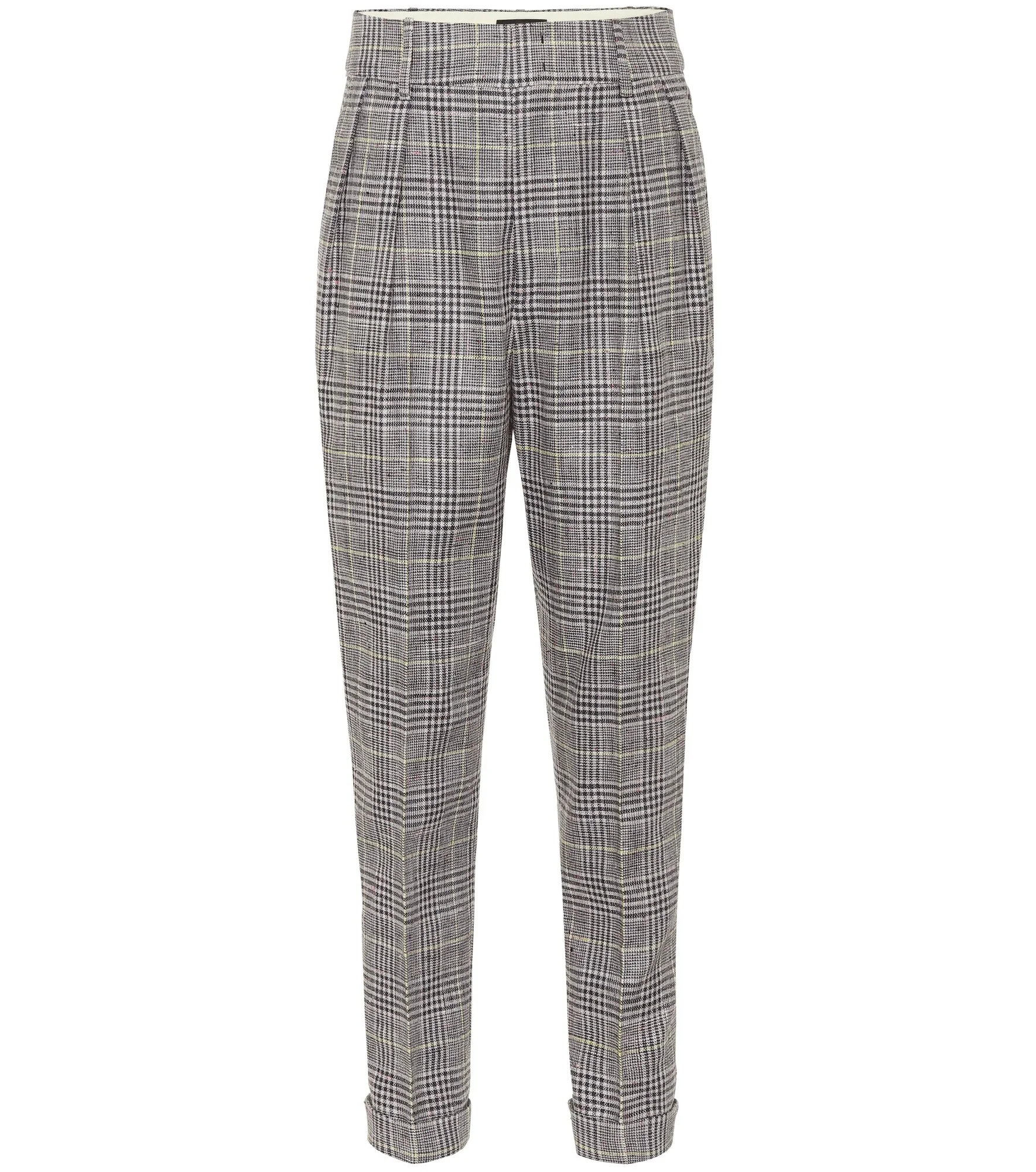 Ceyo checked high-rise slim pants - 1