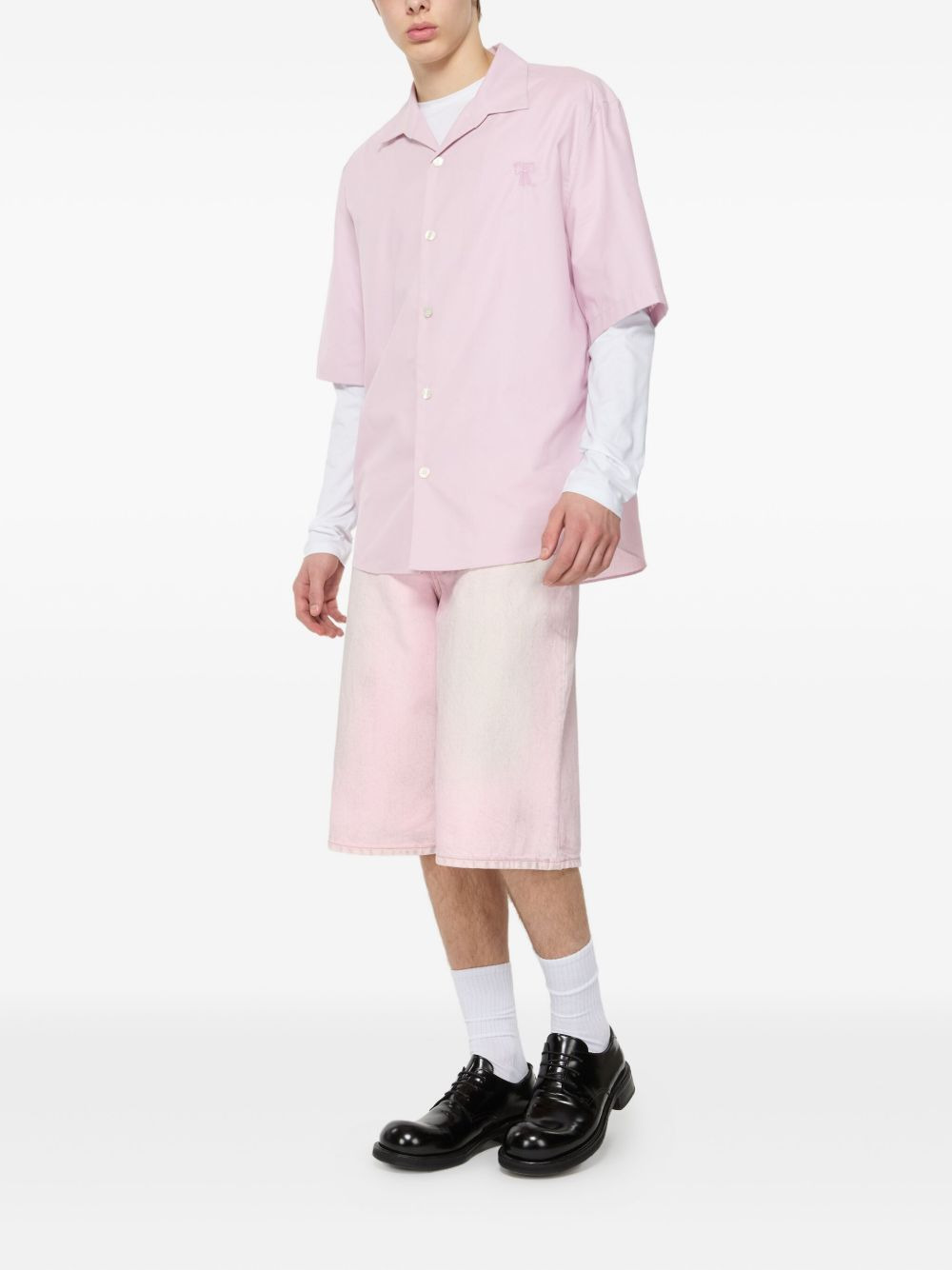 embroidered-bow shirt - 2
