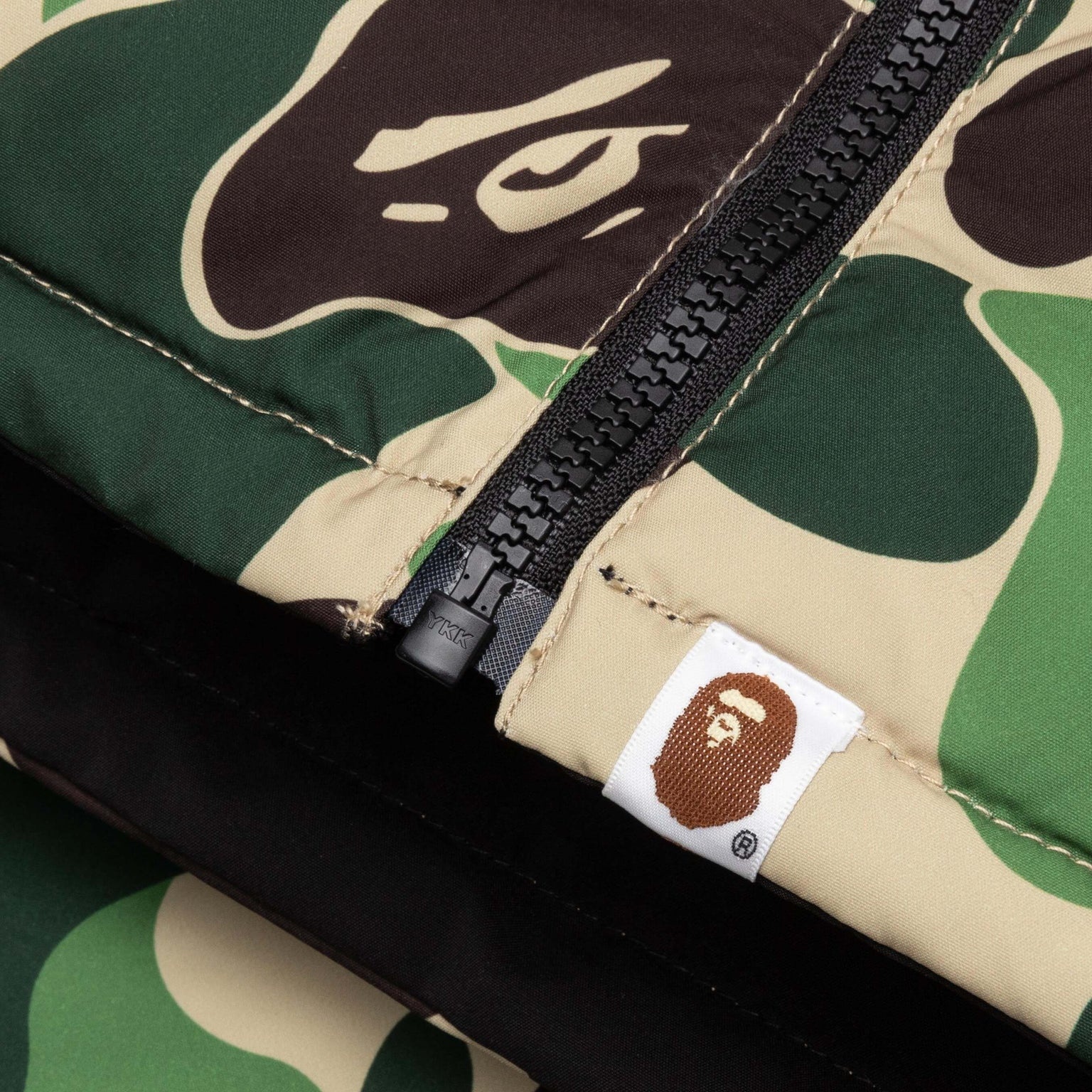 ABC CAMO REVERSIBLE DOWN JACKET - GREEN - 6