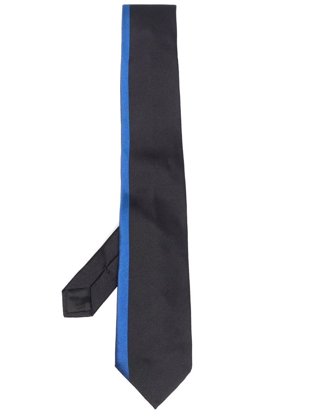 side-stripe silk tie - 1