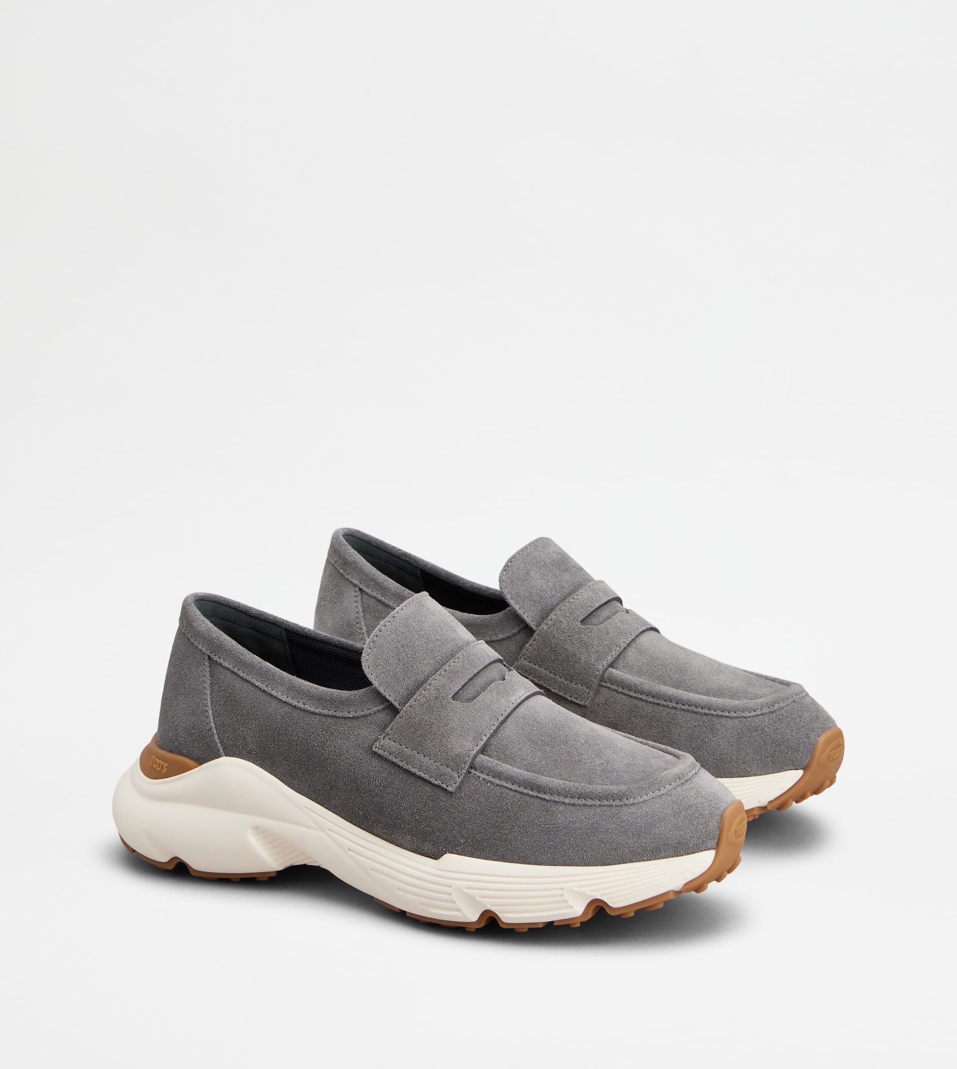 SPORTY LOAFERS IN SUEDE - GREY - 2