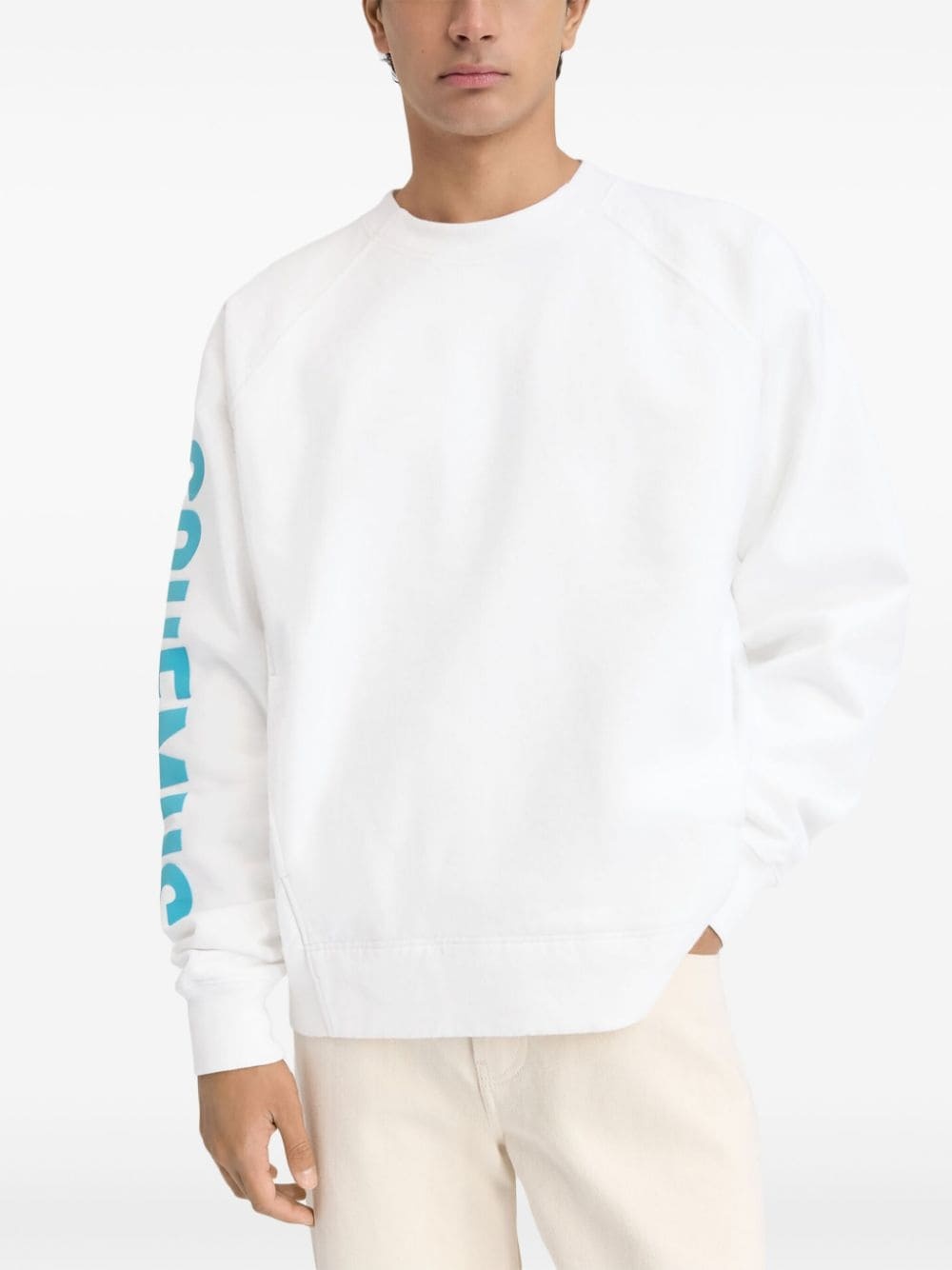 logo-print cotton sweatshirt - 2