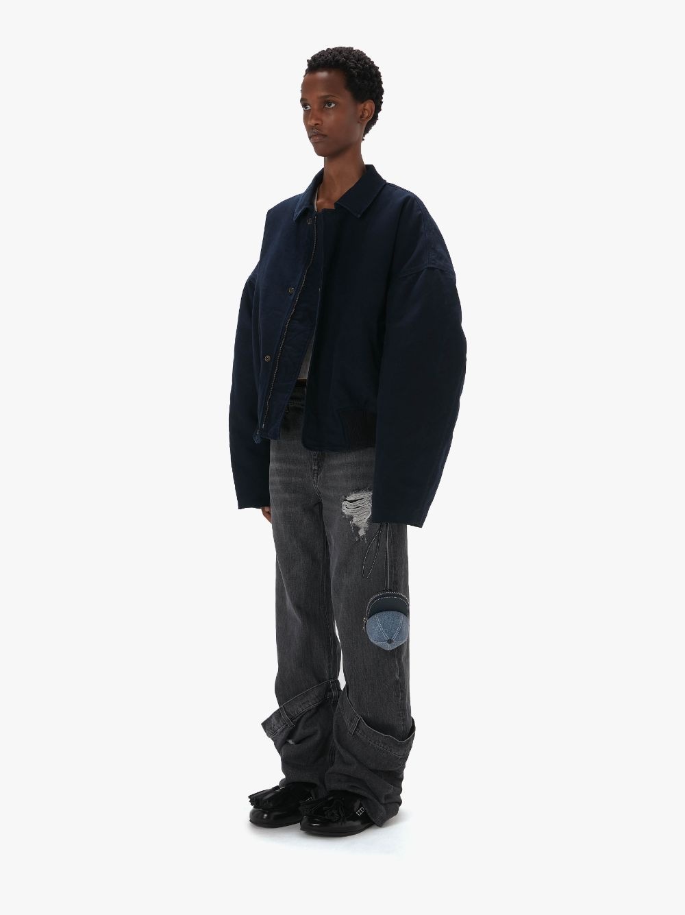 COTTON CANVAS BLOUSON - 4