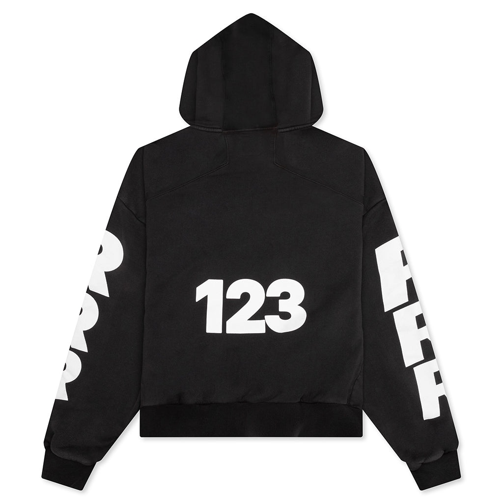 USO-123 CVA ZIP HOODIE - MECHANIC BLACK - 2