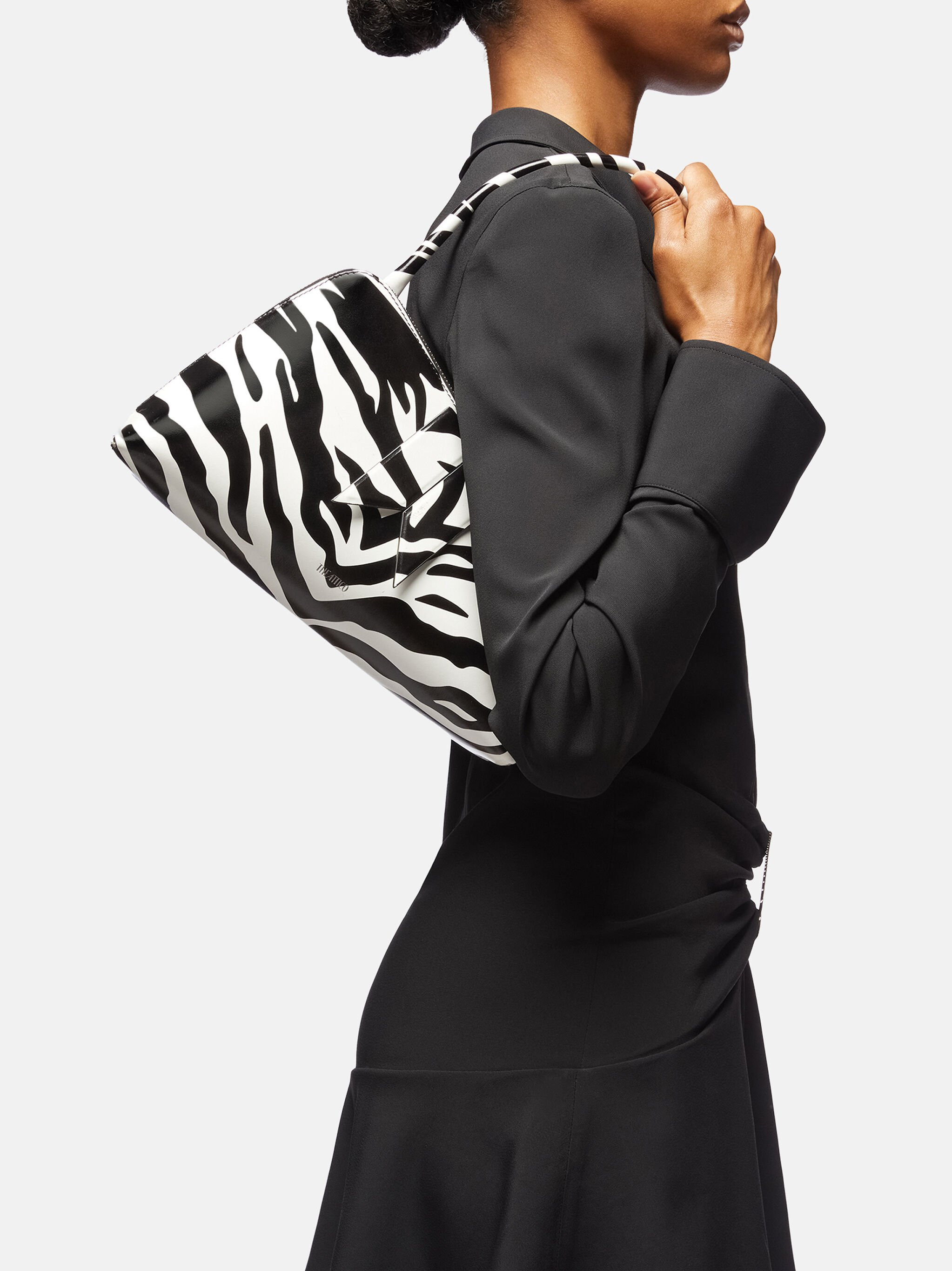 ''SUNRISE'' BLACK AND WHITE SHOULDER BAG - 2