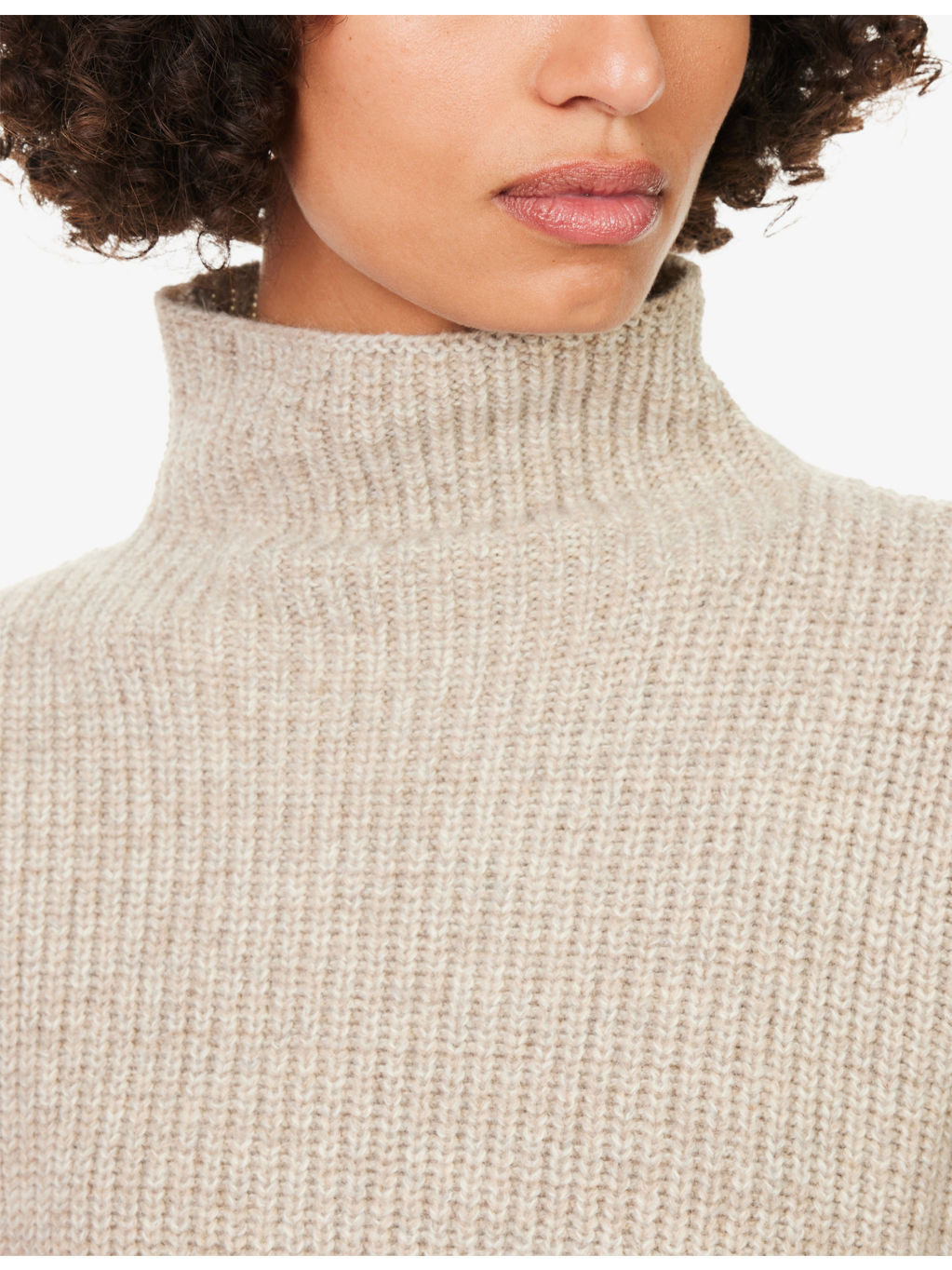 High-Neck Ribbed Wool-Blend Jumper - 5
