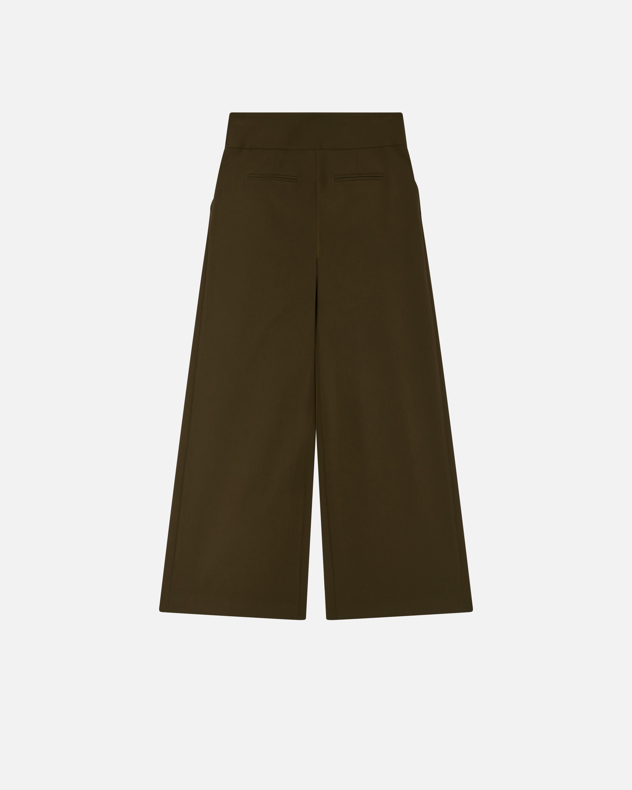 ELEGANT WIDE-LEG TROUSERS WITH DARTS - 6