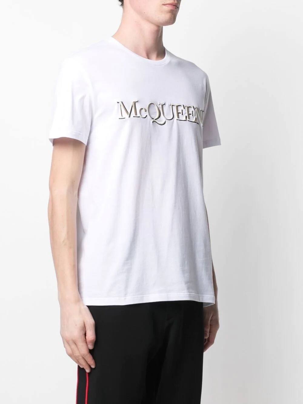 embroidered logo cotton T-shirt - 3