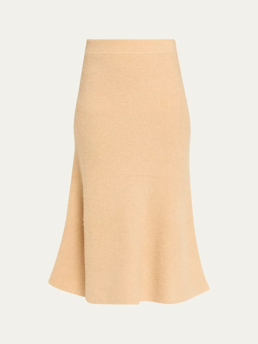 Campbell Bouclé Knit Midi Skirt - 1