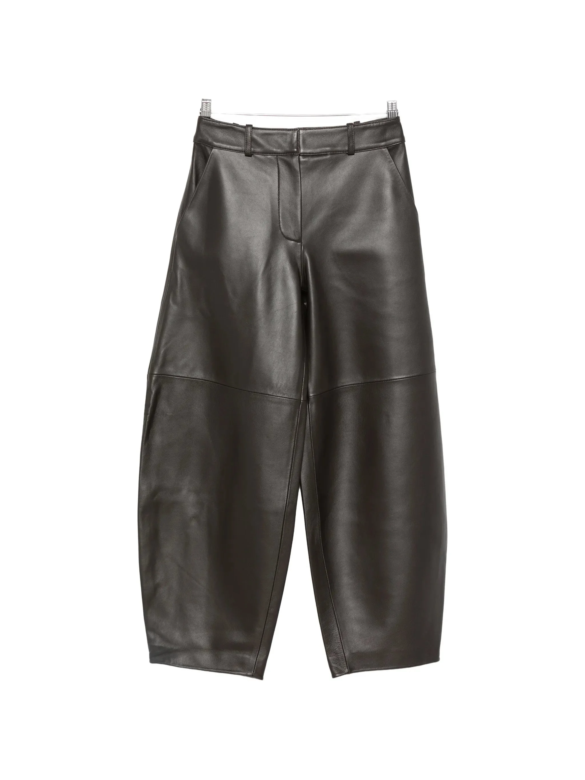 Co Wide-leg Leather Trousers - 1