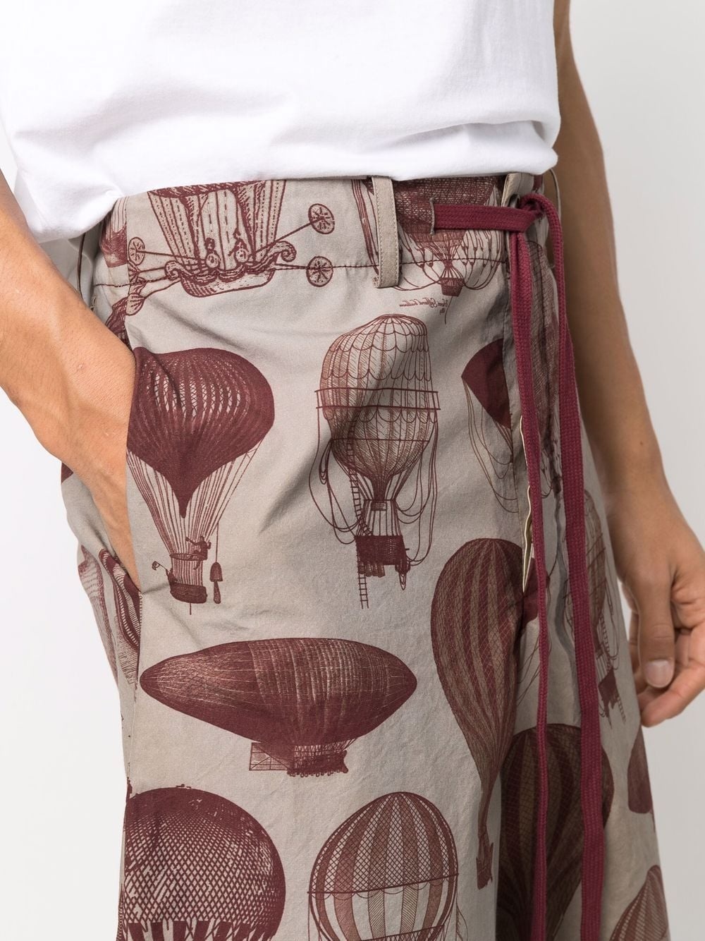 hot air balloon-print bermuda shorts - 5