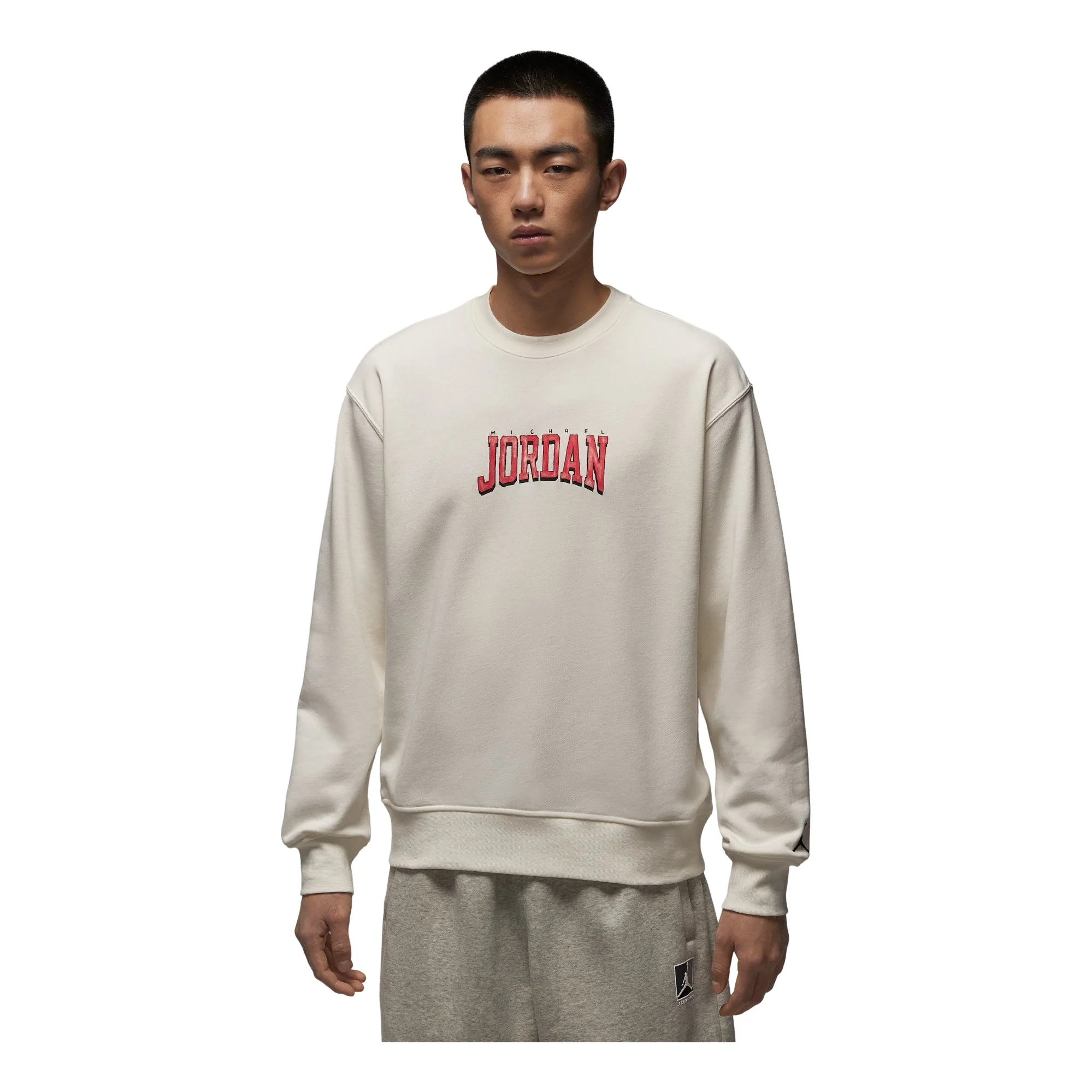 Air Jordan Fleece Graphic Crewneck Sweatshirt 'Sail' IR0111-133 - 1