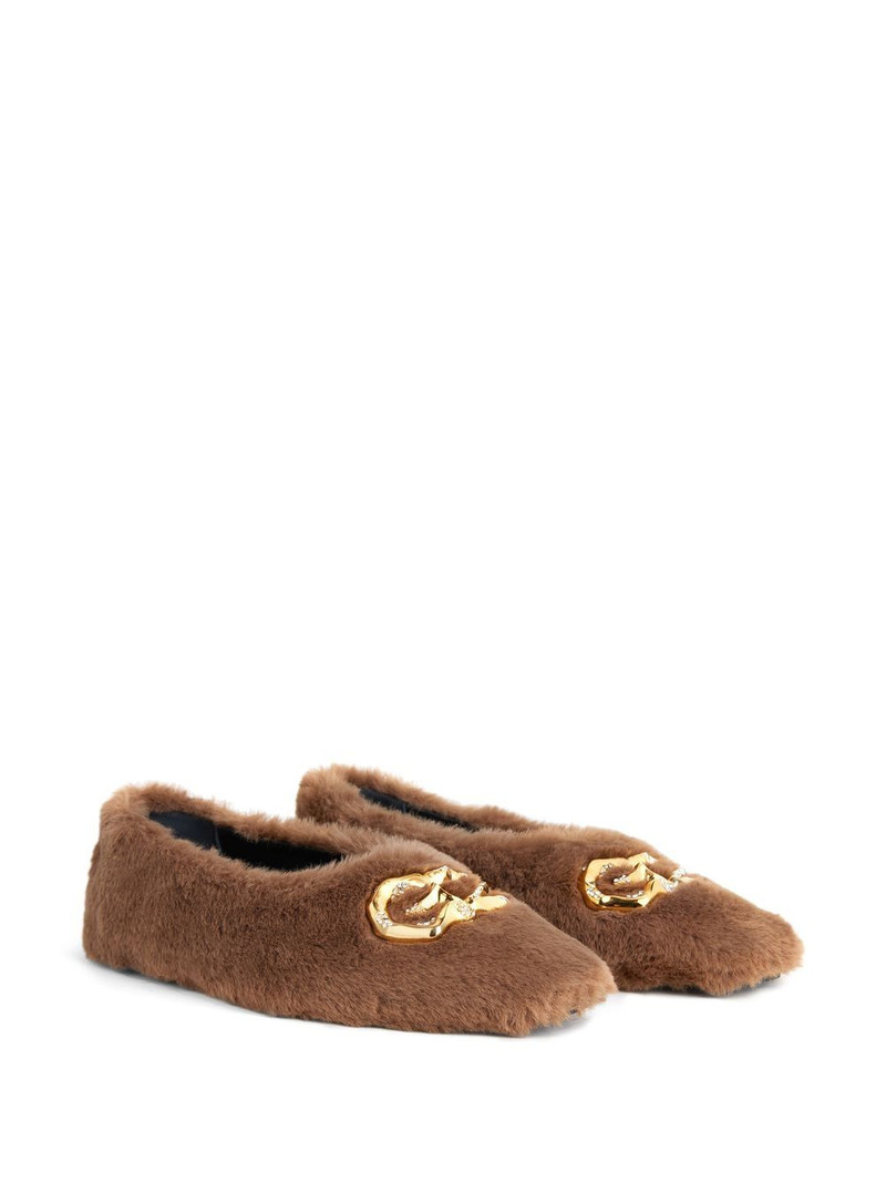 Giuseppe Zanotti Lucreciia faux fur loafers outlook