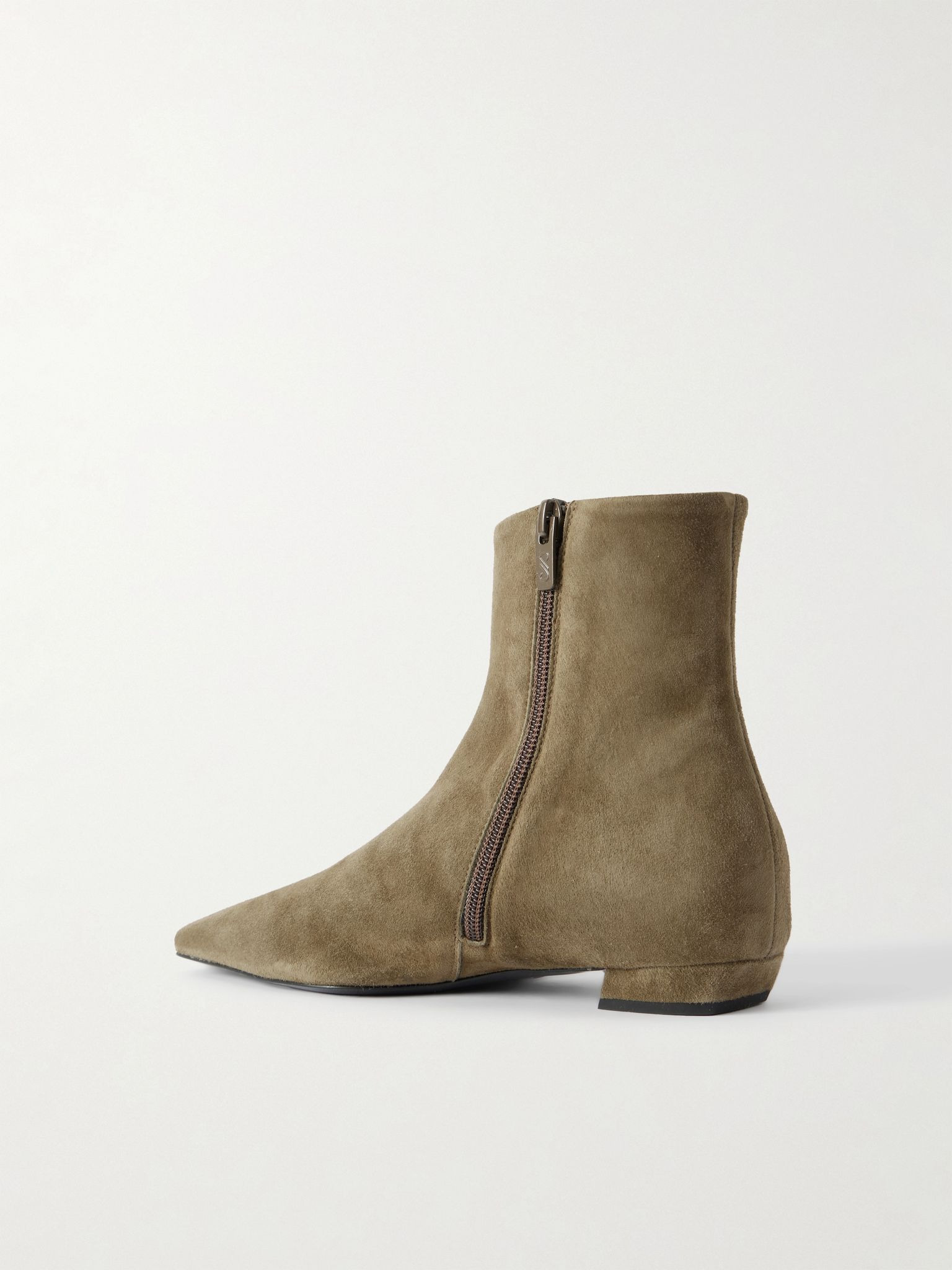 Suede ankle boots Army green - 2
