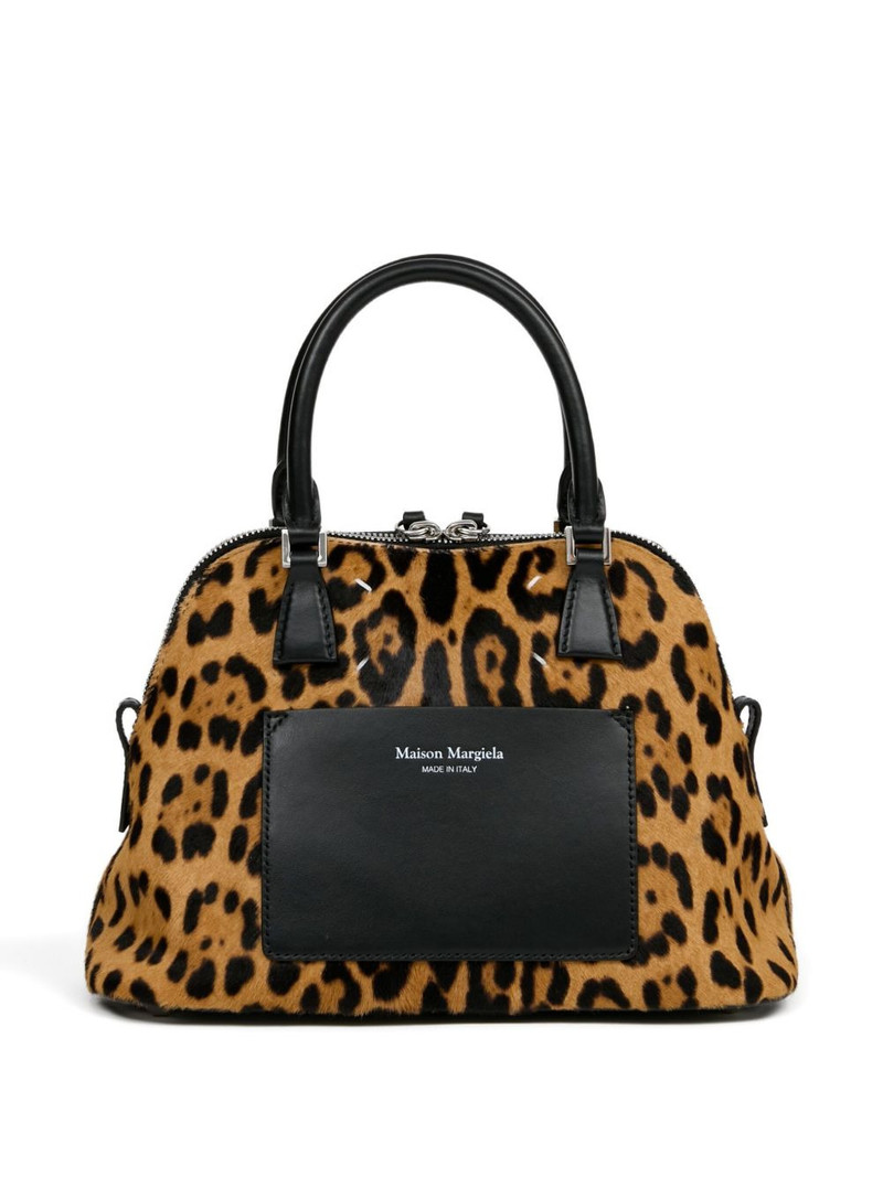 Maison Margiela 5AC leopard calf-hair mini bag outlook