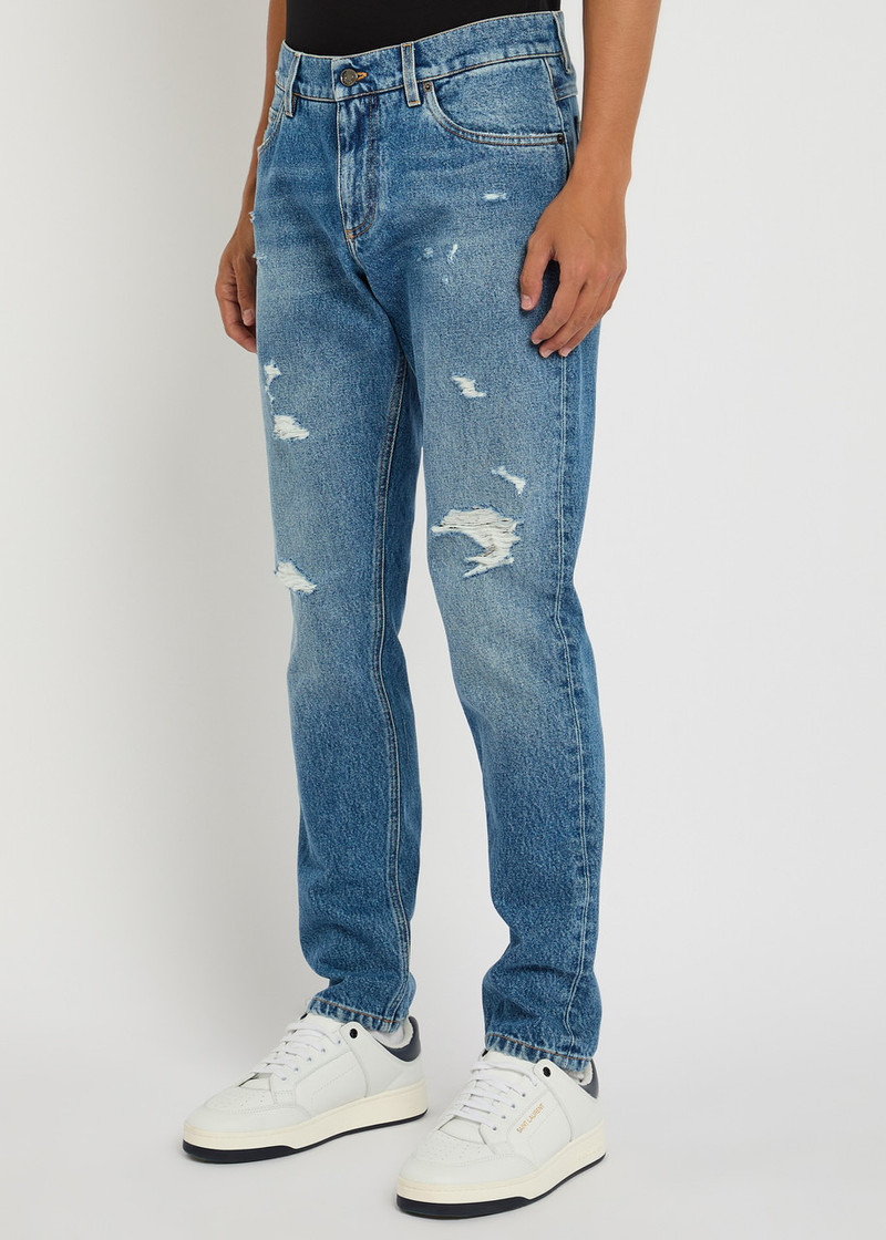 Dolce & Gabbana Dolce & Gabbana Distressed Slim-leg Jeans outlook