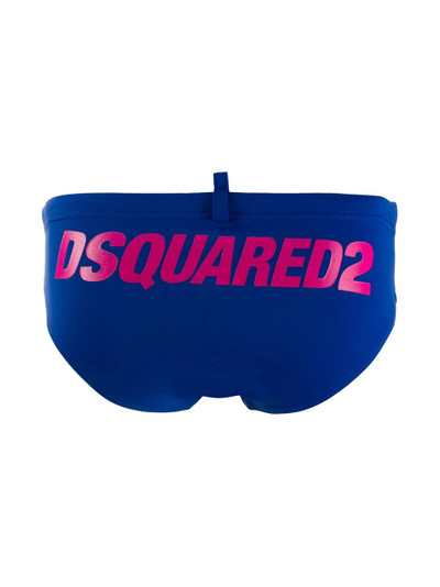 DSQUARED2 logo print swimming trunks outlook