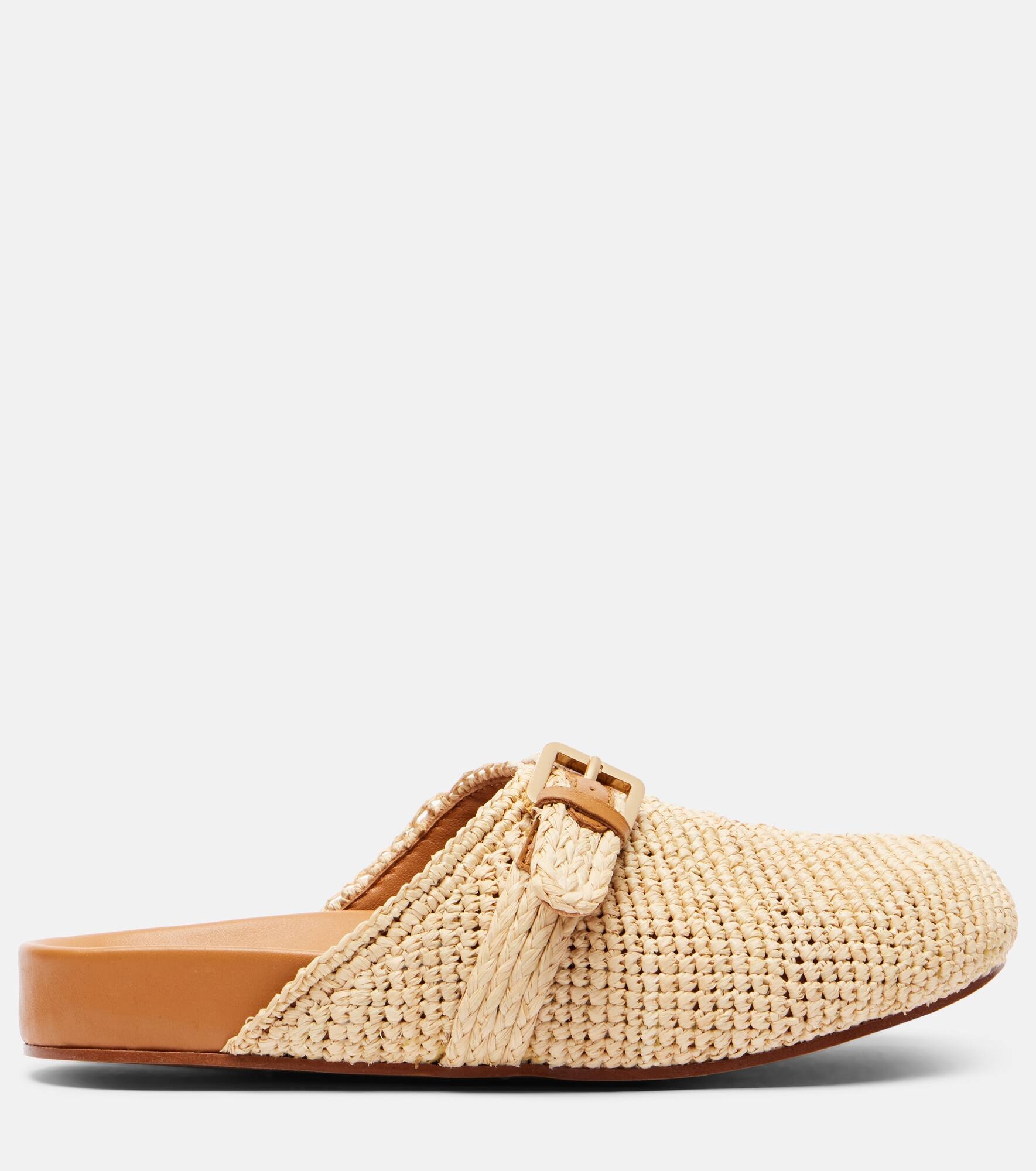 Quinta raffia mules - 4