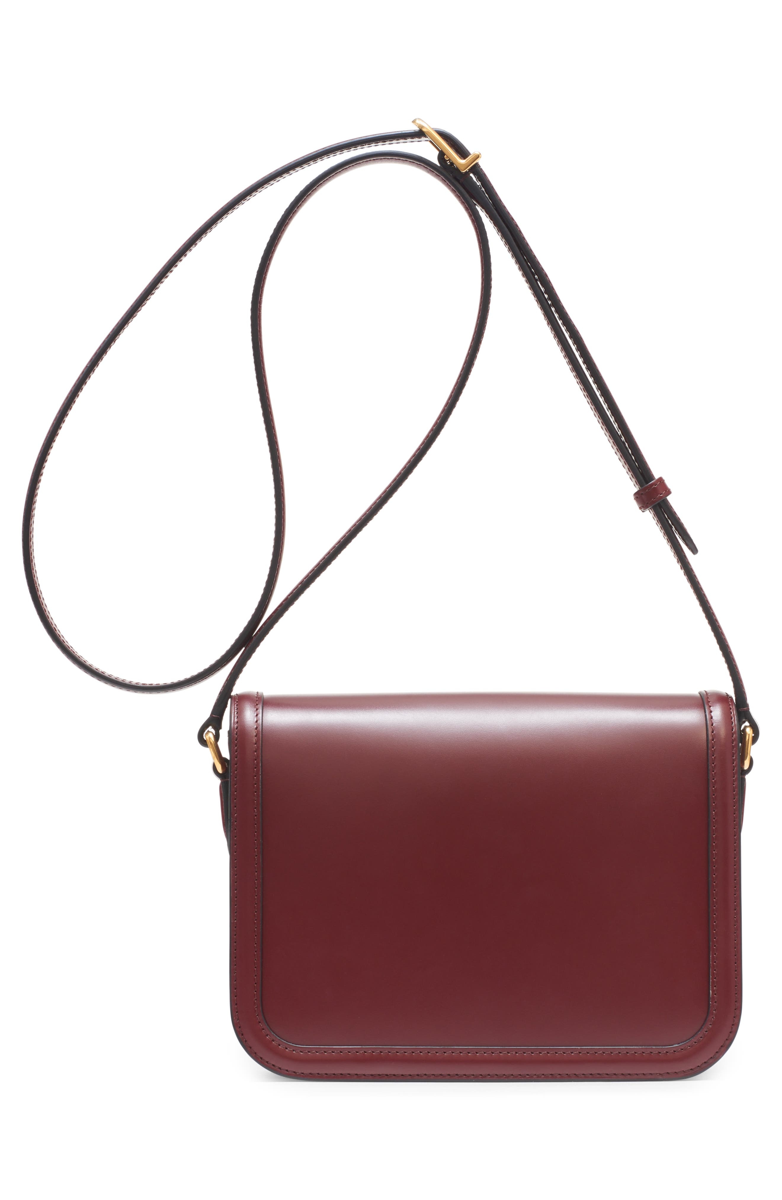 Valentino Garavani Small 9TO5 Leather Shoulder Bag in Brick Ruby at Nordstrom - 3