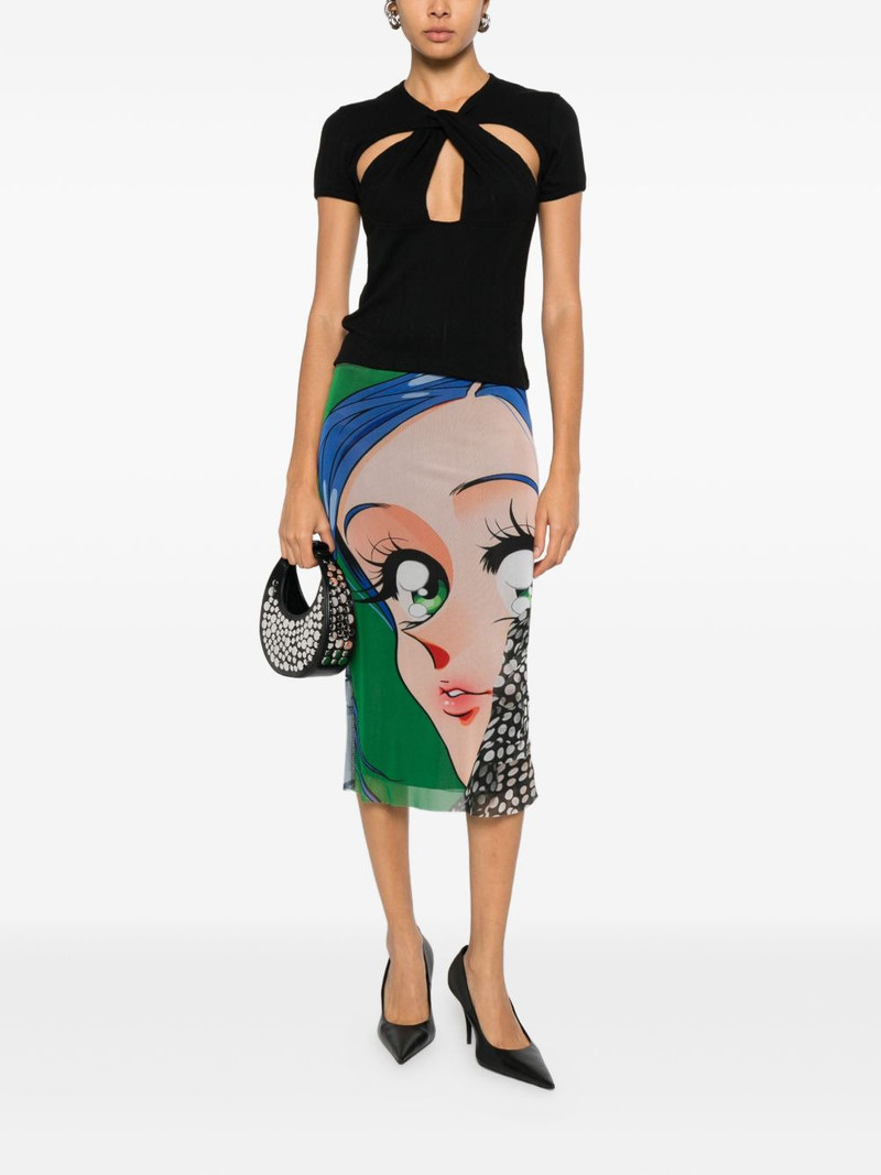 OTTOLINGER printed pencil midi skirt outlook