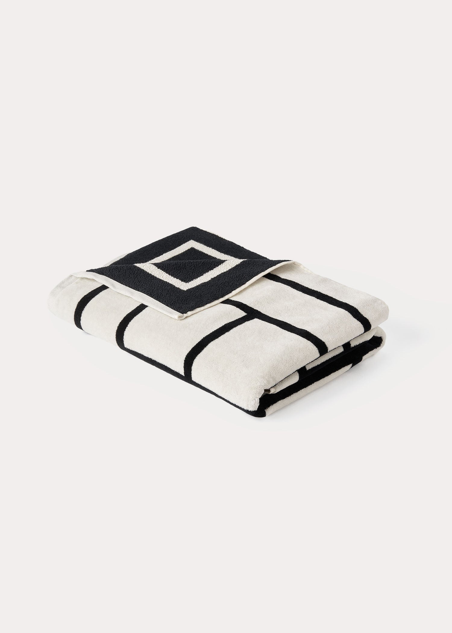 Monogram jacquard beach towel tofu - 5