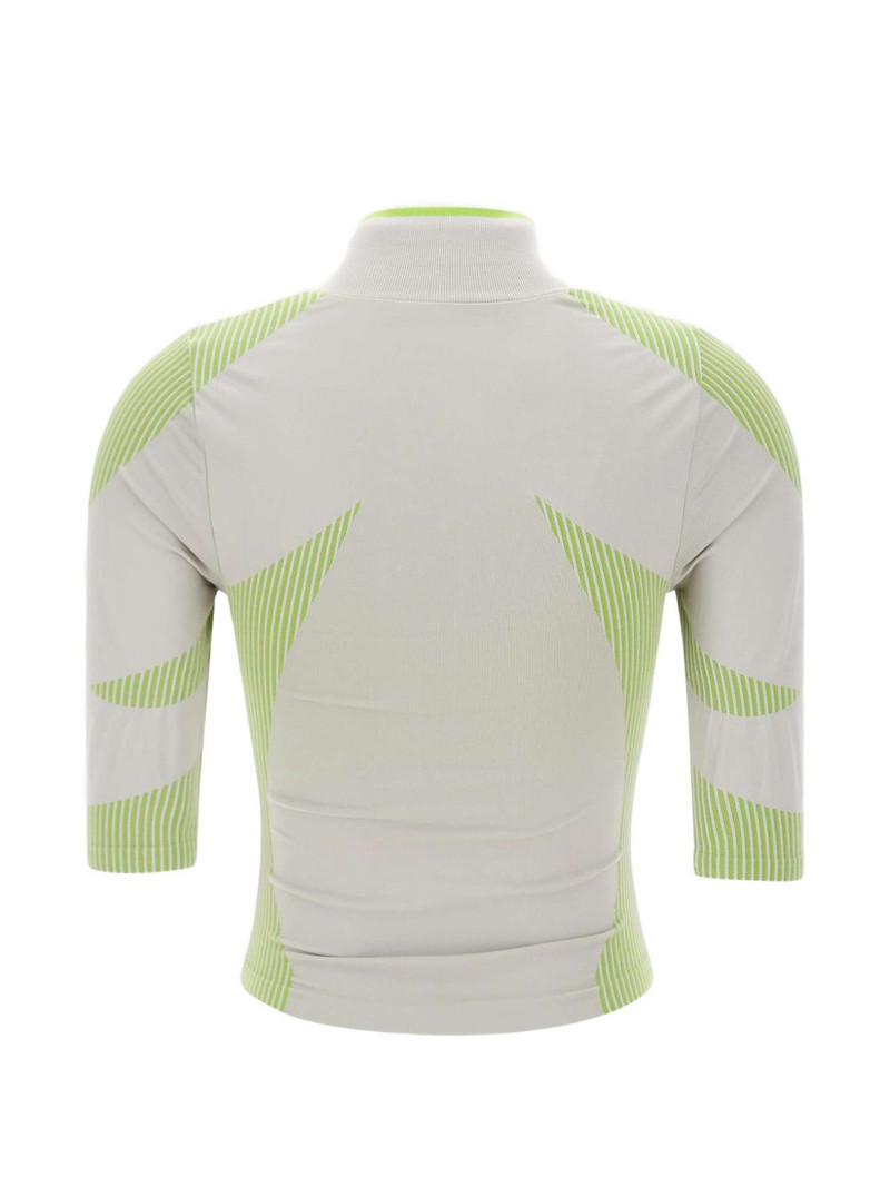 CASABLANCA half-zip logo-detail top outlook