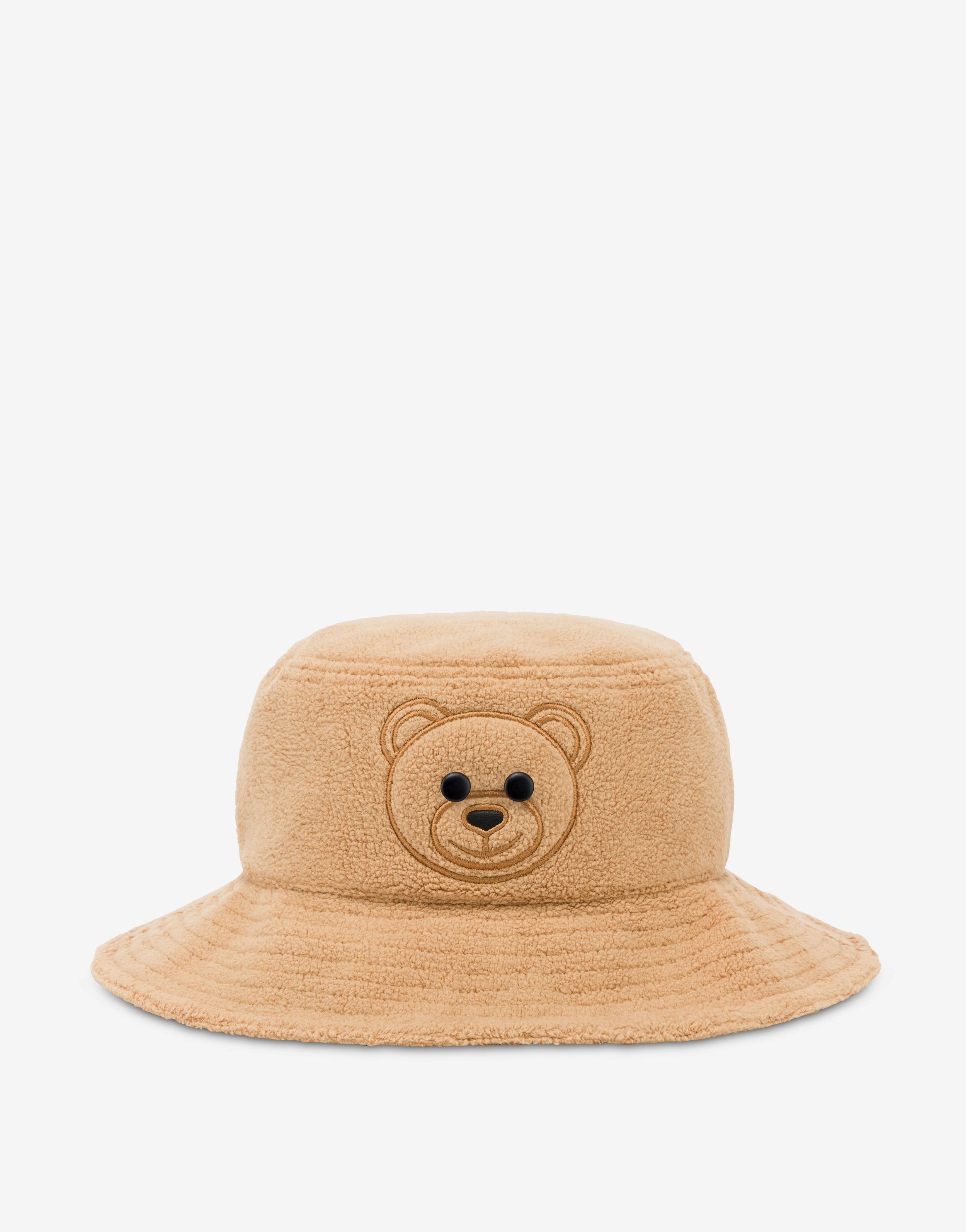 MOSCHINO TEDDY BEAR FLEECE HAT - 1