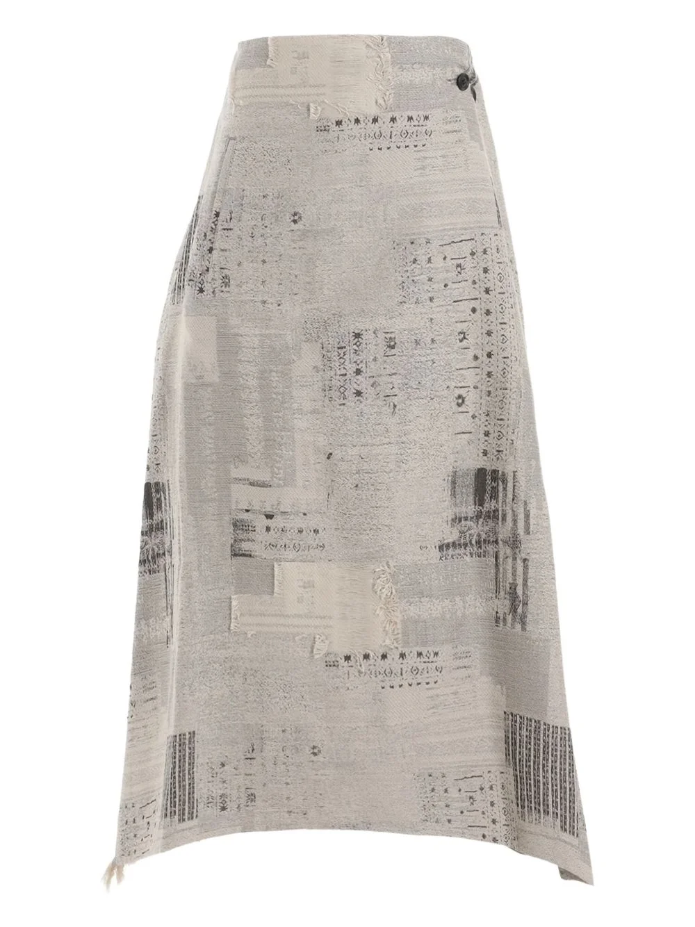 fringe-detail midi skirt - 1