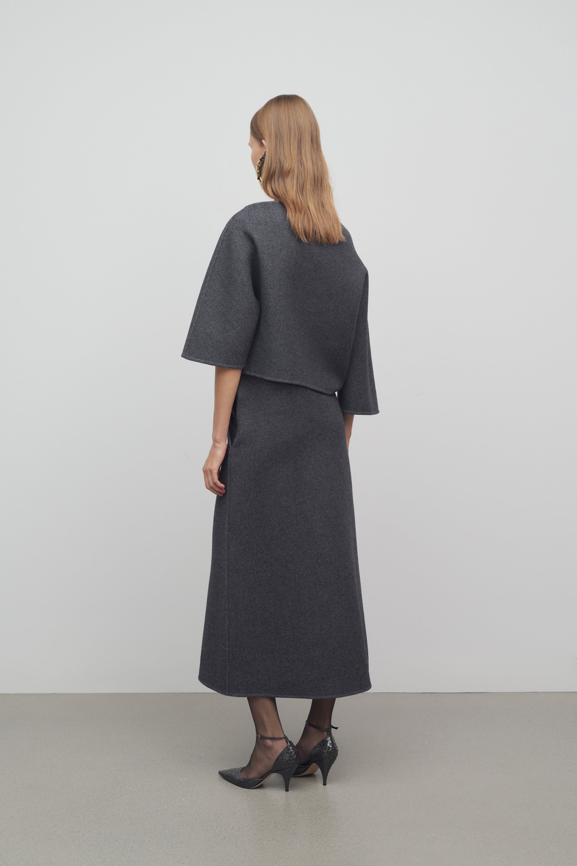 Lison Skirt in Wool and Nylon - 5