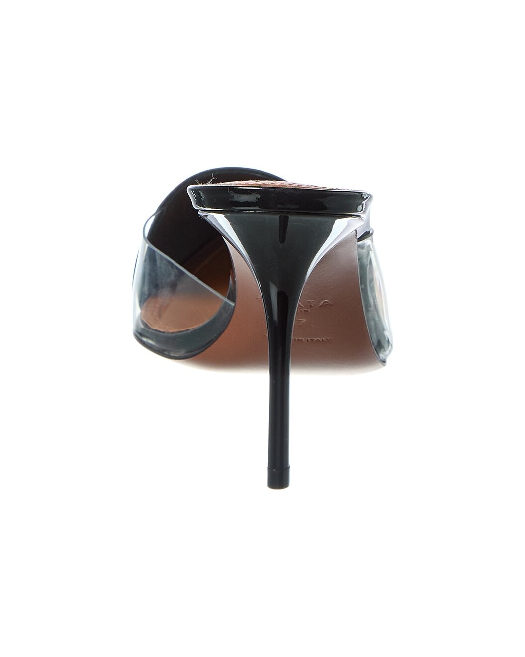 ALAIA Coeur Abstrait Patent & Vinyl Mule - 3