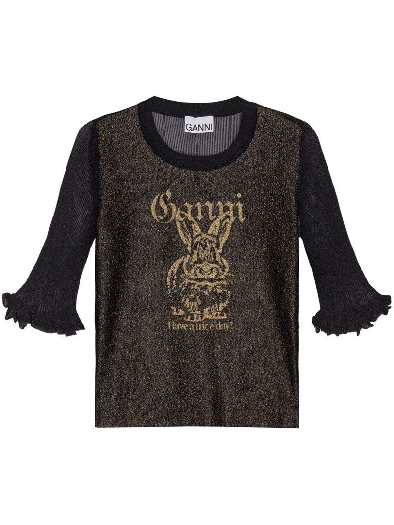 logo-jacquard T-shirt 1