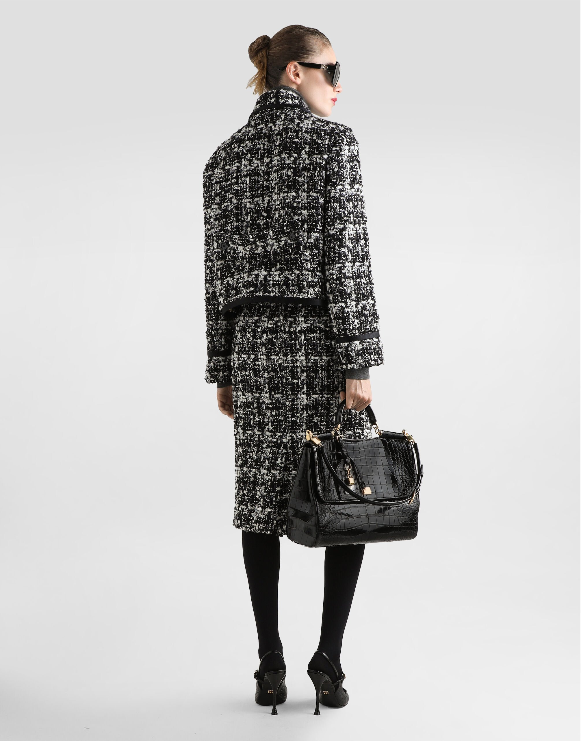 Double-breasted jacket in wool blend check - 5