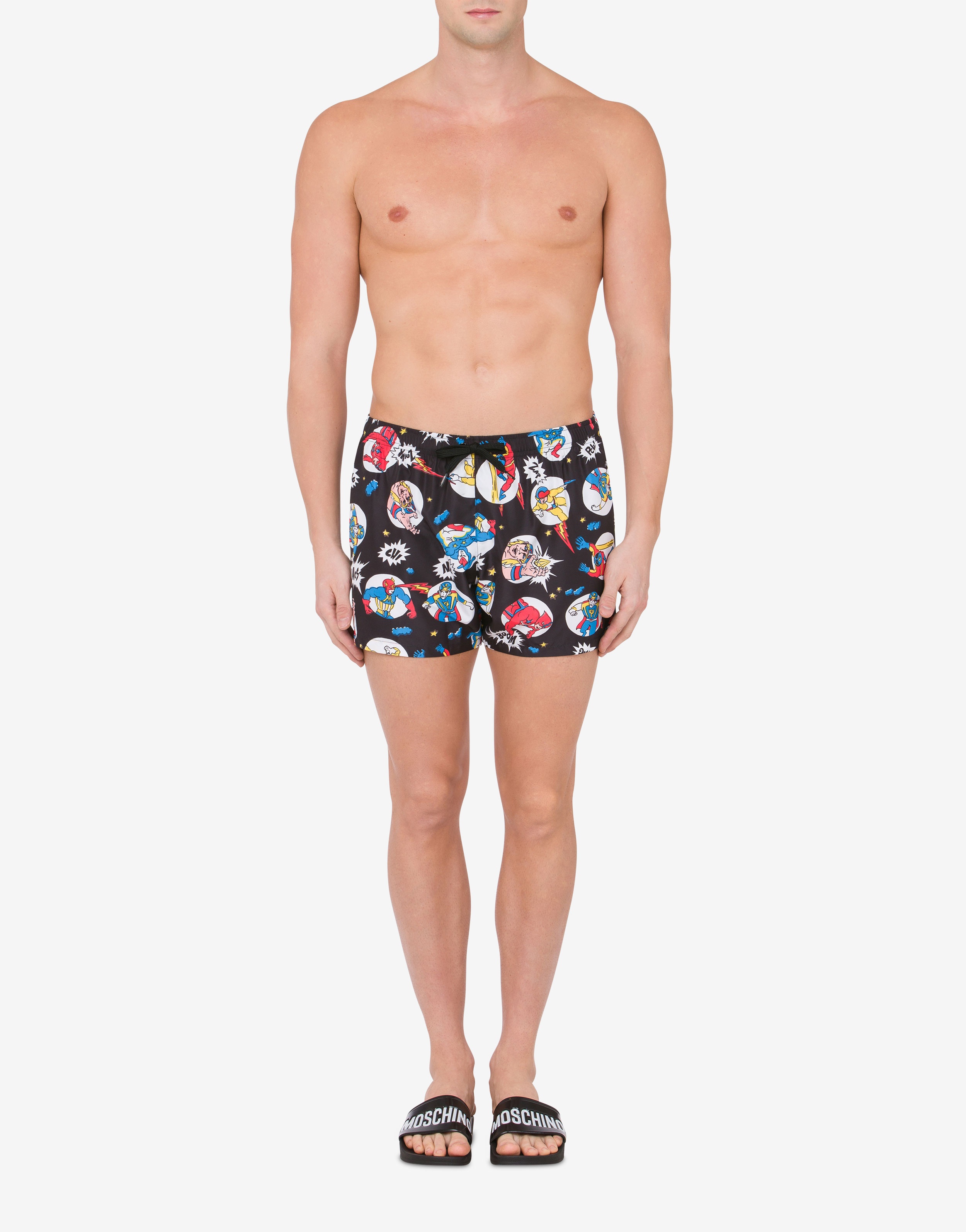 ALLOVER CARTOON SWIM TRUNKS - 2