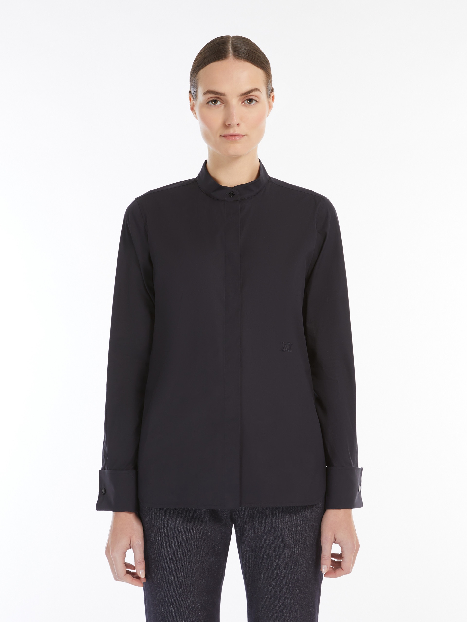 ARDUINO1234 Mandarin-collar cotton shirt - 3