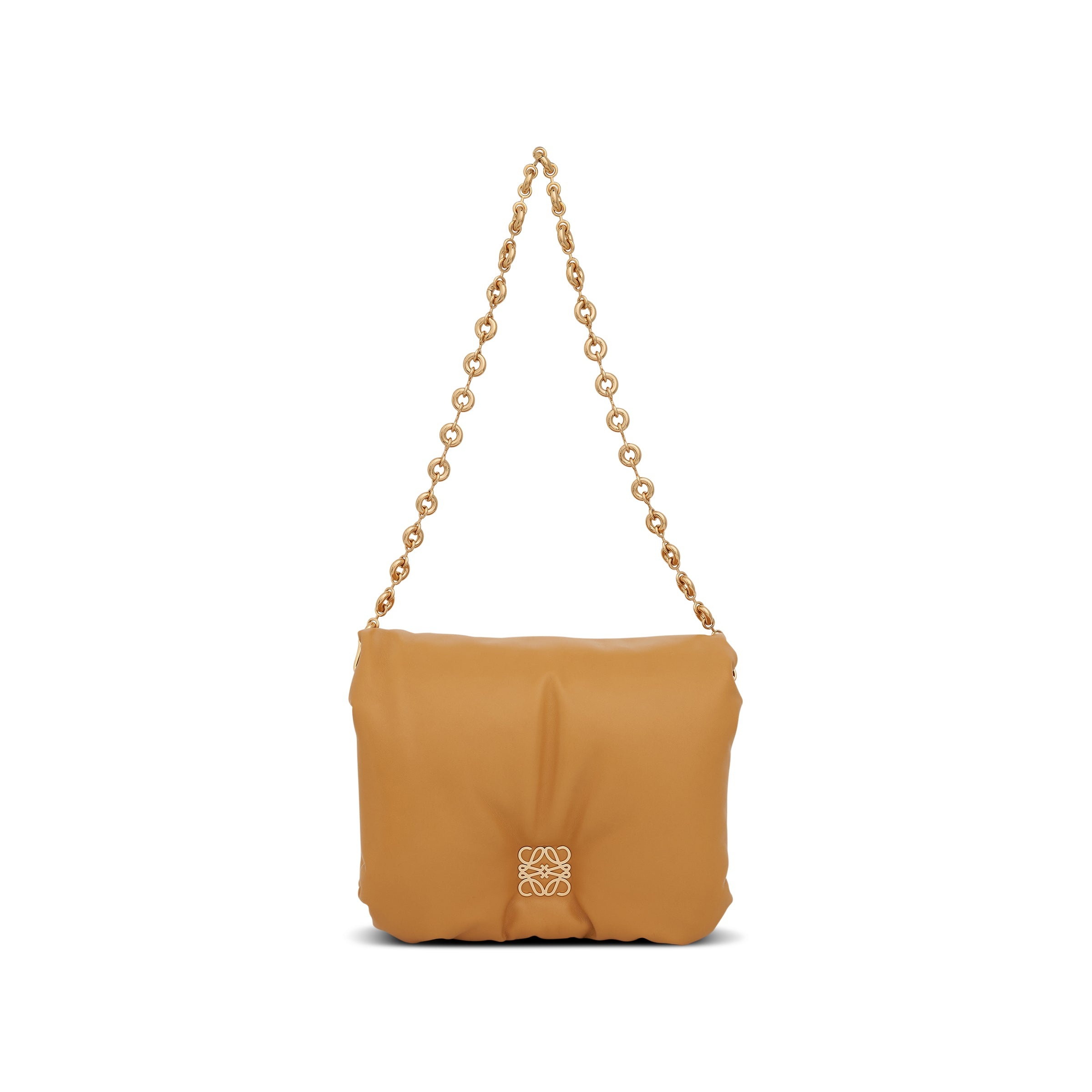 Puffer Goya Bag in Shiny Nappa Lambskin in Camel - 3