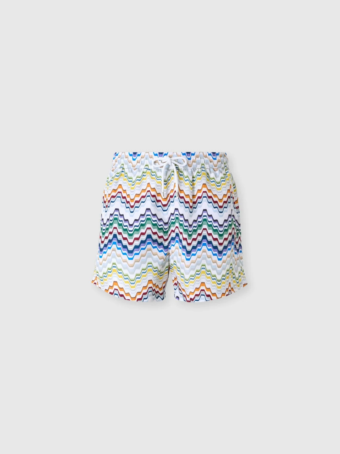 Printed swim shorts with pockets - 1