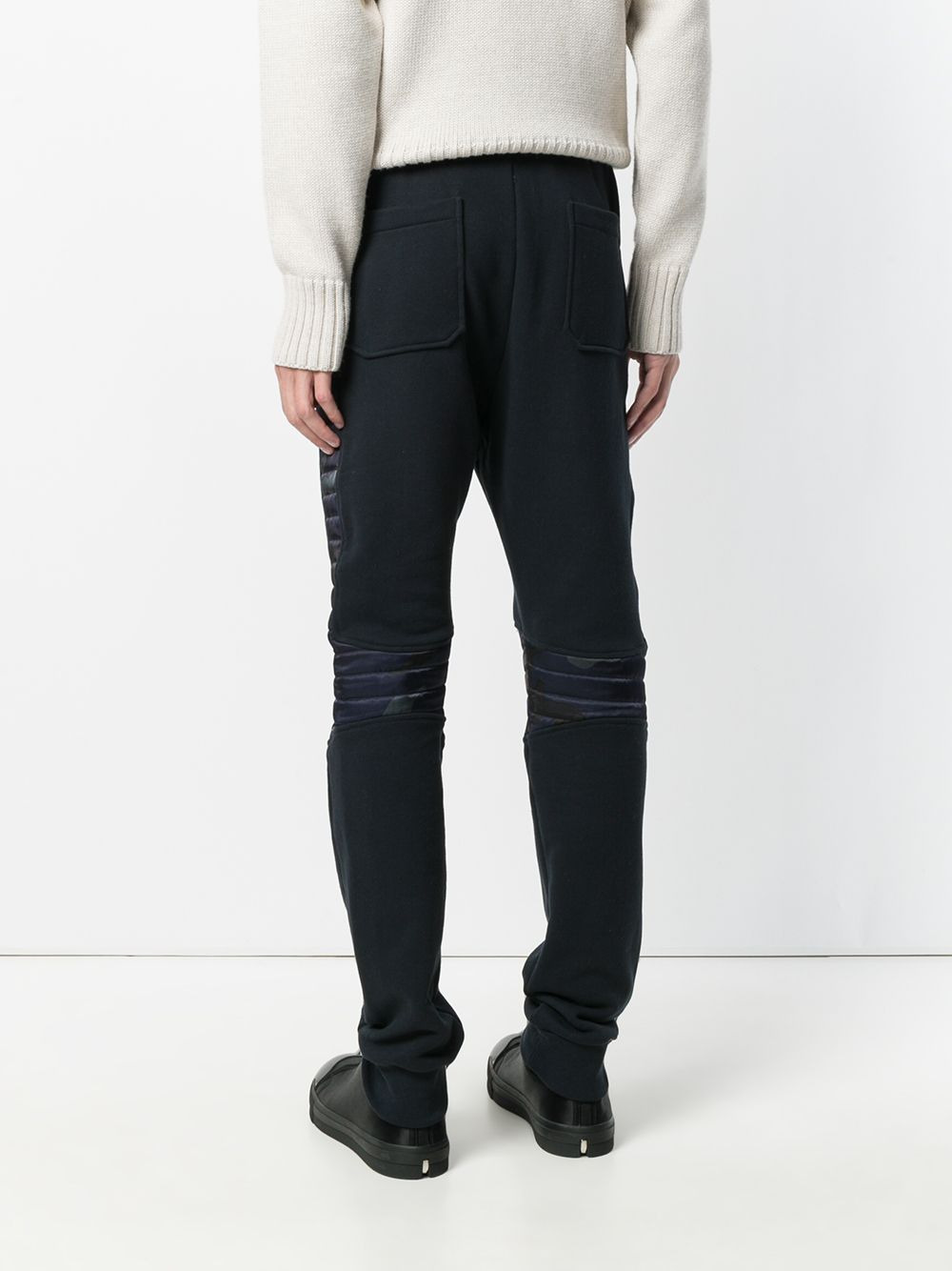 camouflage panel trackpants - 4